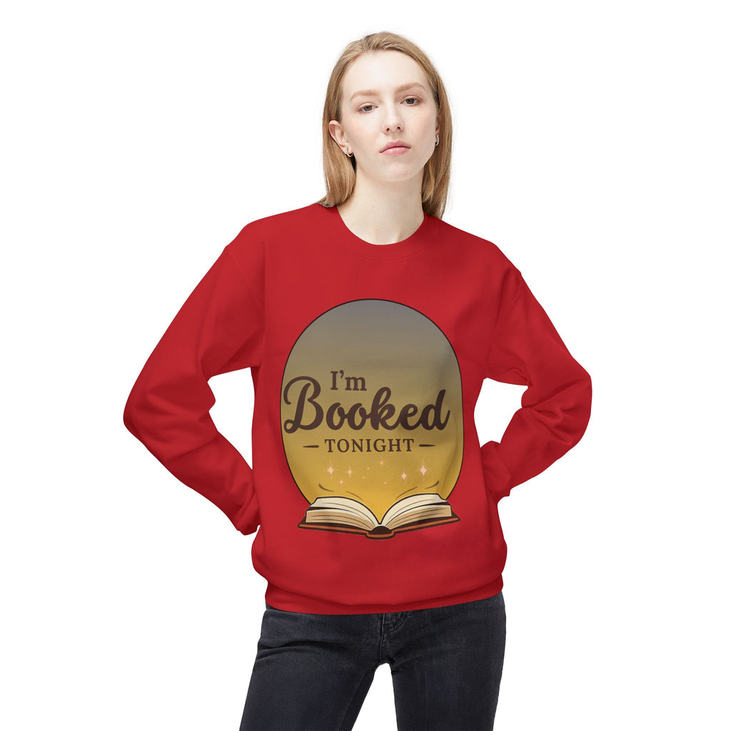 Sweatshirt — I'm Booked Tonight Cozy Reading Crewneck