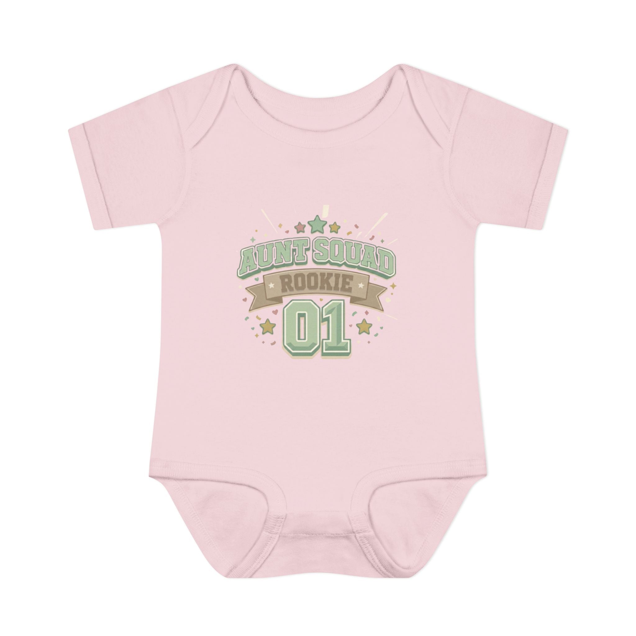 Baby Bodysuit — Aunt Squad Rookie 01 Cute Newborn Onesie