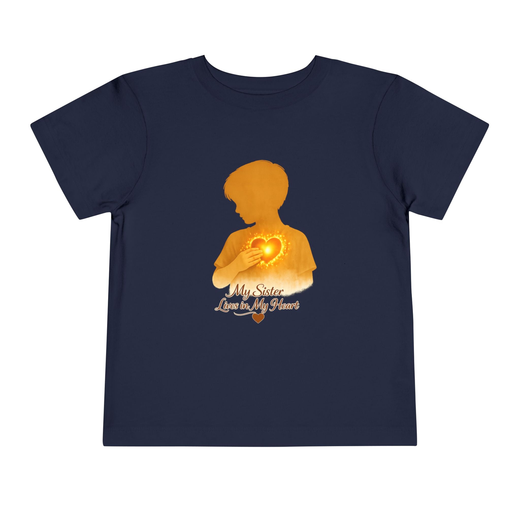 Toddler Tee — "My Sister Lives in My Heart" Boy silhouette