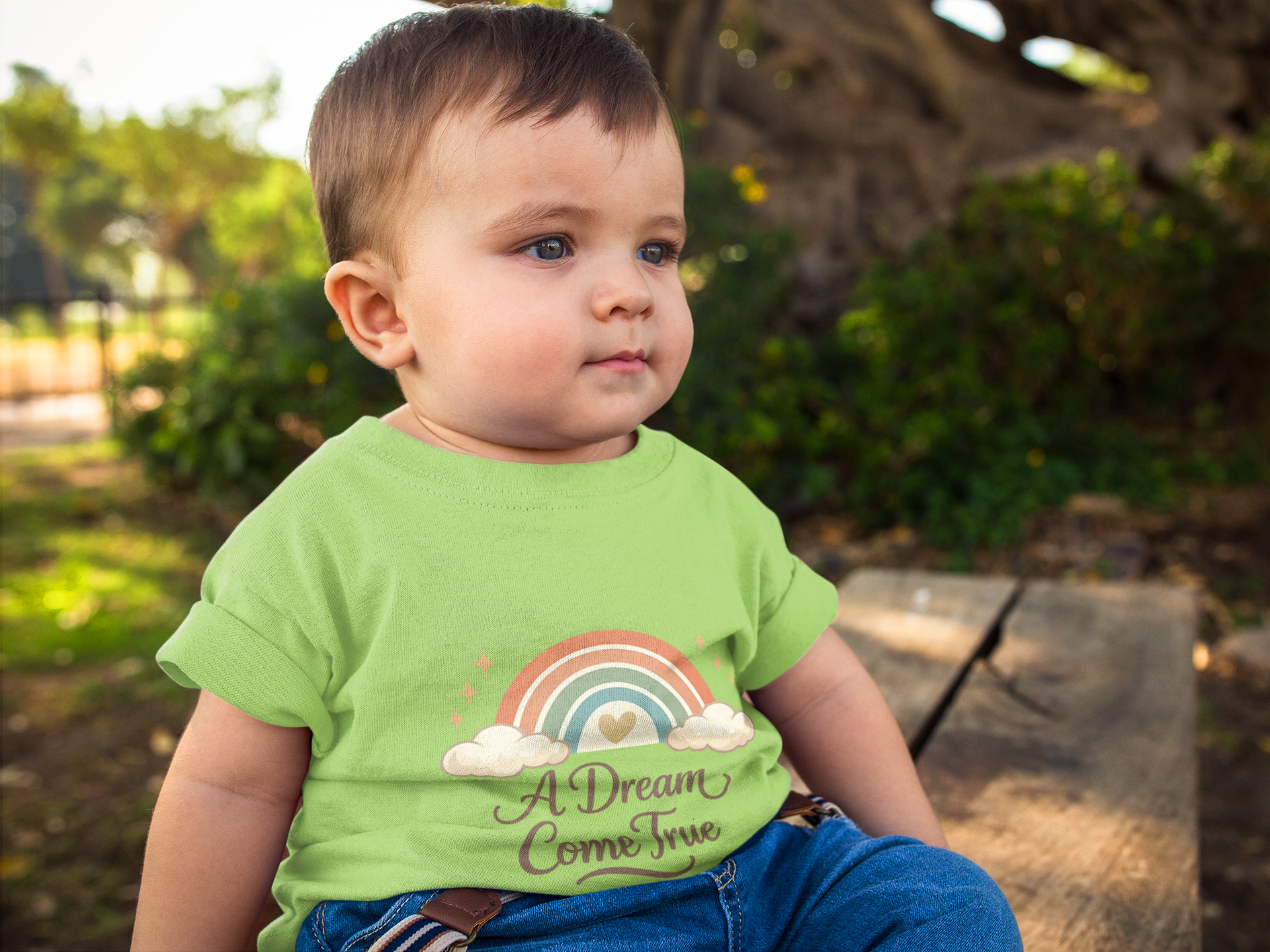 Infant Bodysuit "A Dream Come True" Rainbow Newborn Onesie