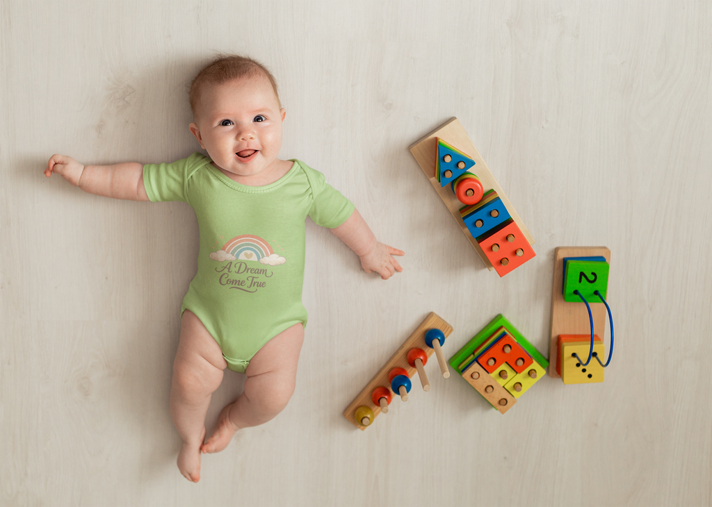 Infant Bodysuit "A Dream Come True" Rainbow Newborn Onesie
