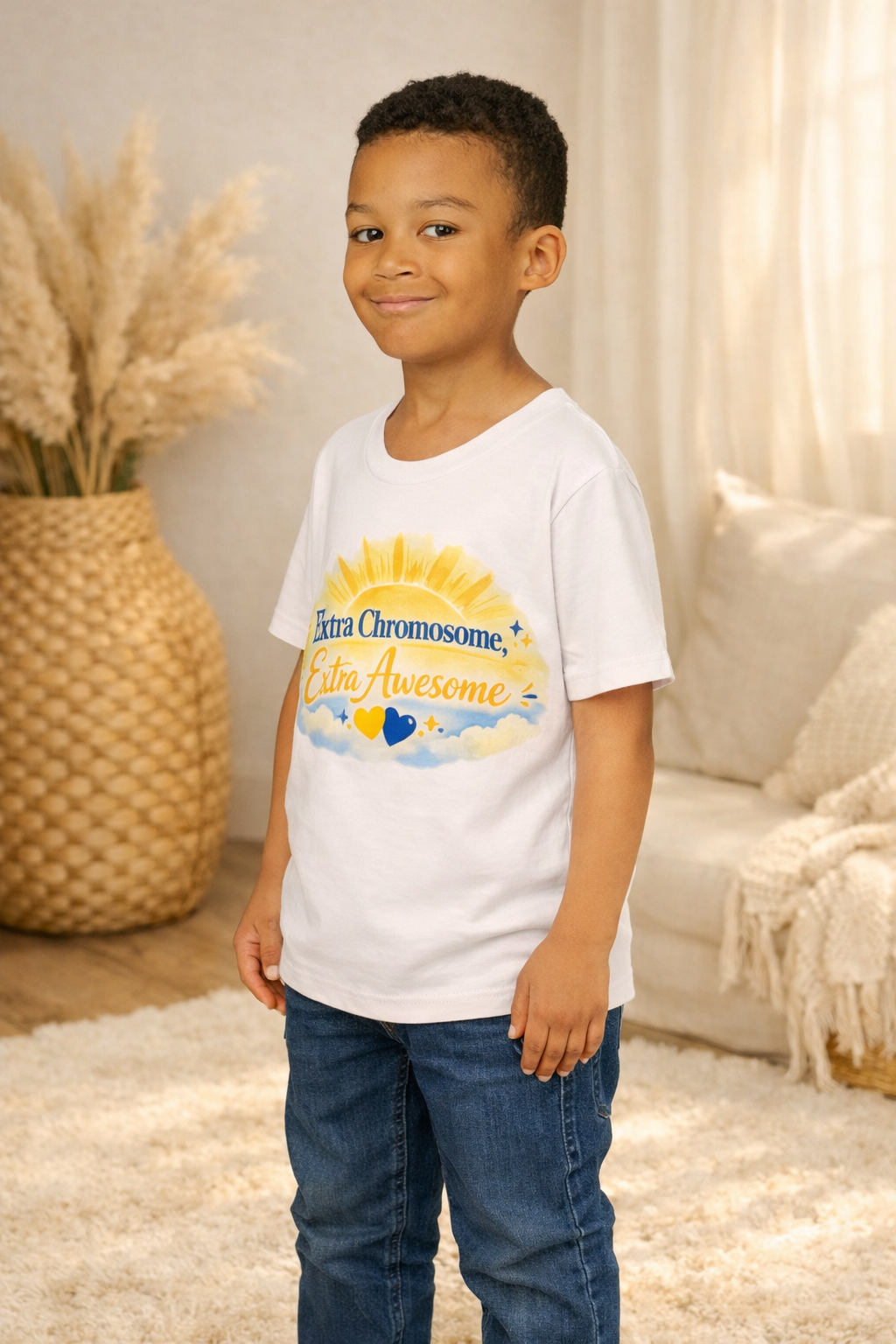 Youth Tee - "Extra Chromosome, Extra Awesome"  Down Syndrome Awareness Shirt