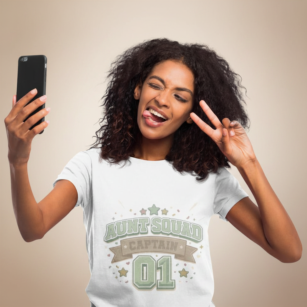 Aunt Squad Captain 01 Tee — Woman's Variation