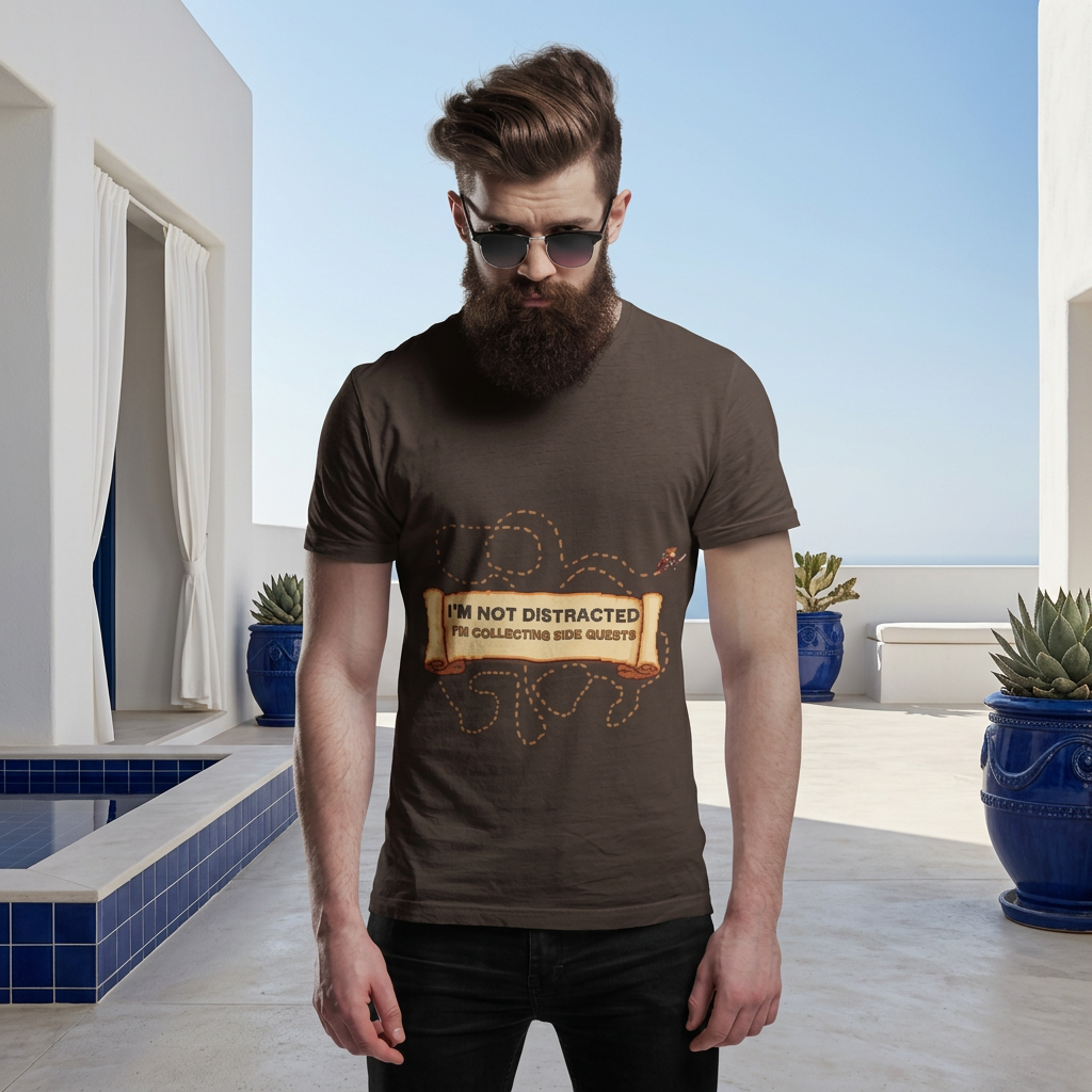 "I'm Not Distracted, I'm Collecting side quests" Adult Graphic Tee
