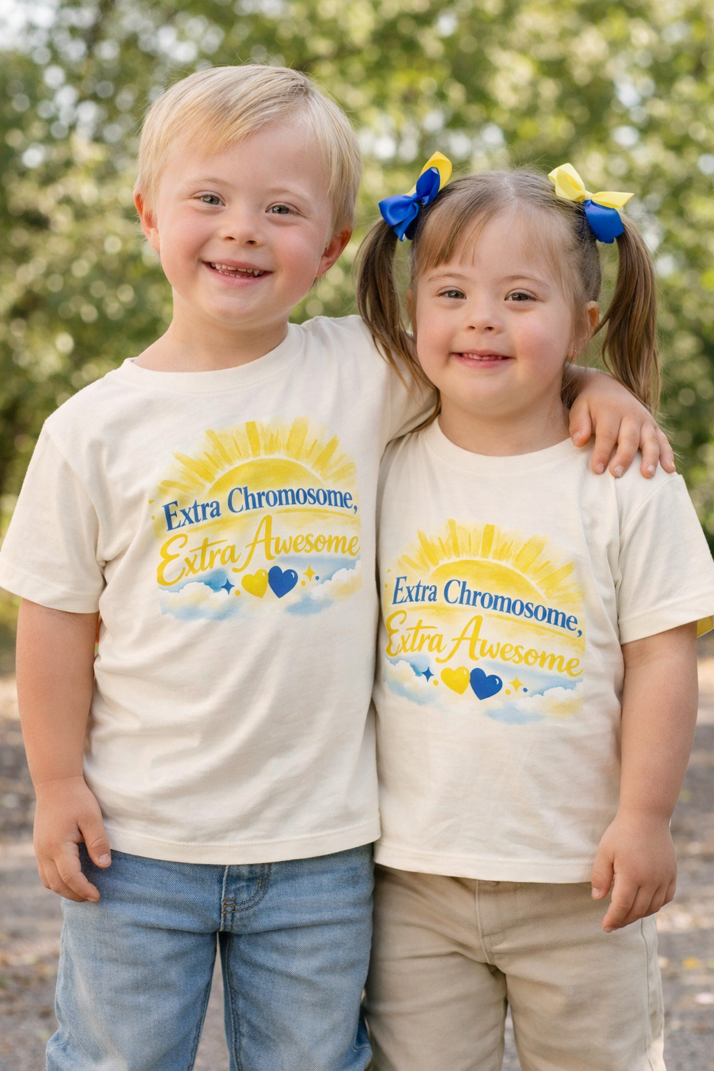 Youth Tee - "Extra Chromosome, Extra Awesome"  Down Syndrome Awareness Shirt