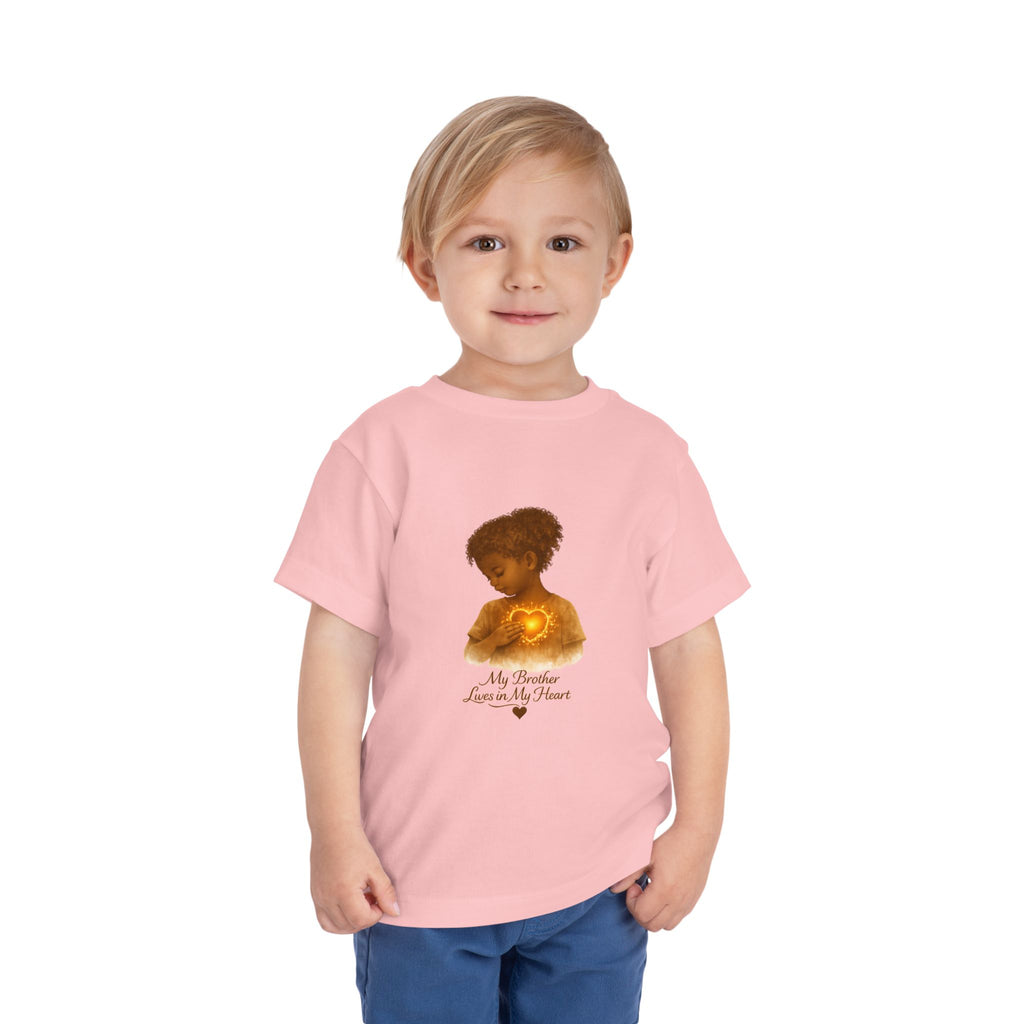 My Brother Lives in my Heart Detailed Gold Silhouette Girl