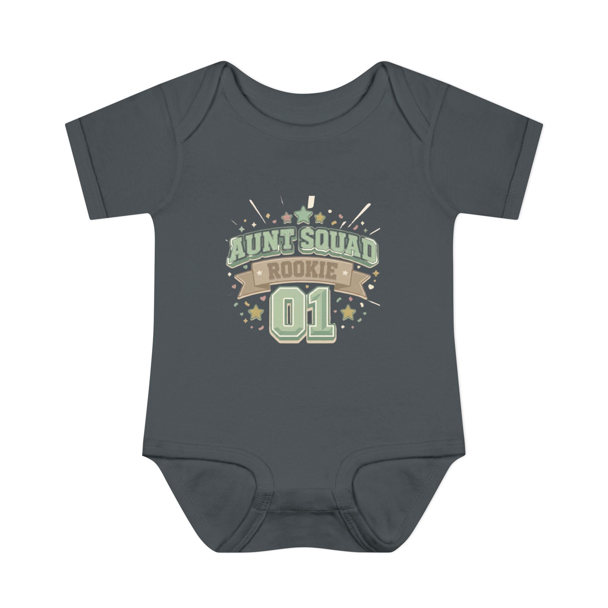 Baby Bodysuit — Aunt Squad Rookie 01 Cute Newborn Onesie