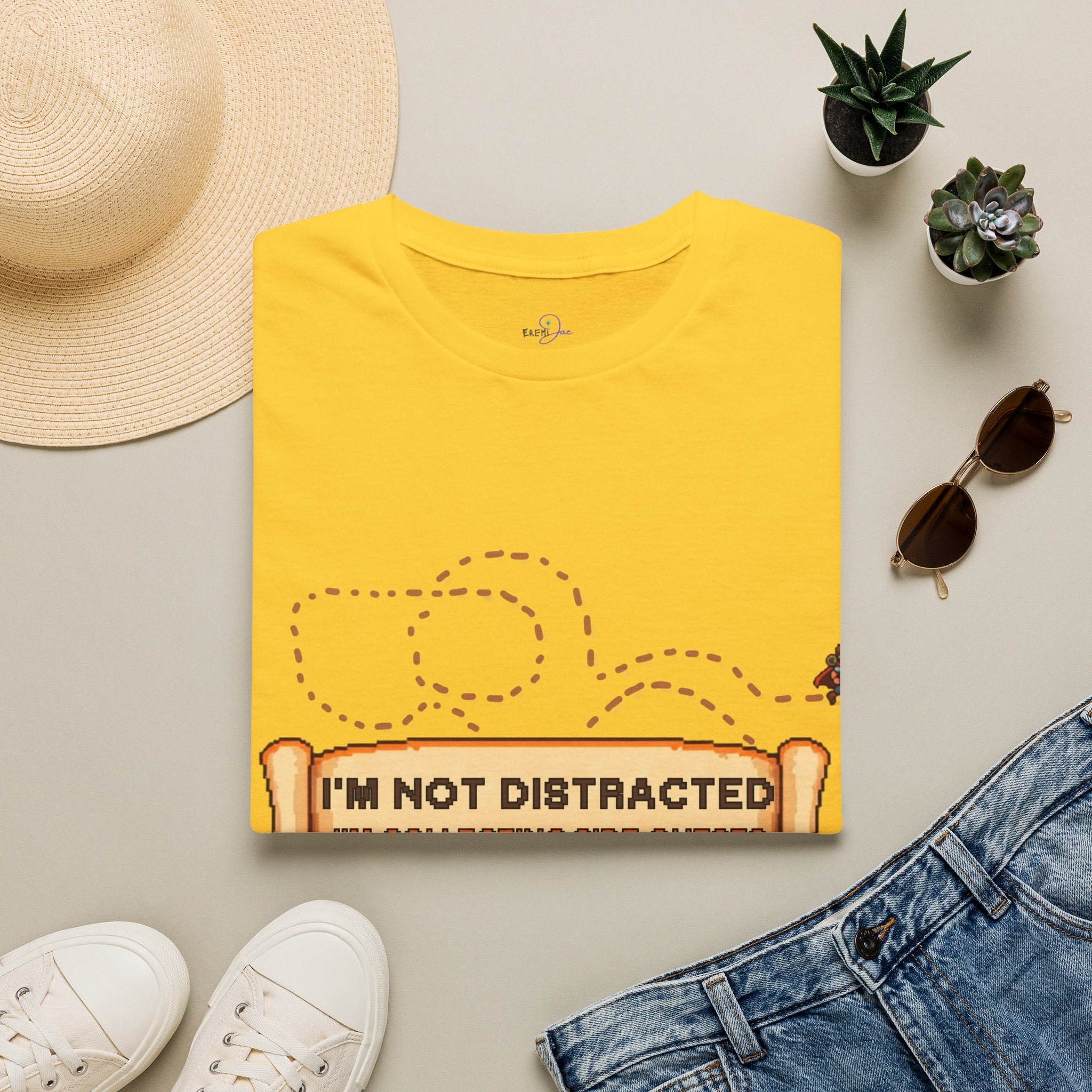 "I'm Not Distracted, I'm Collecting side quests" Adult Graphic Tee