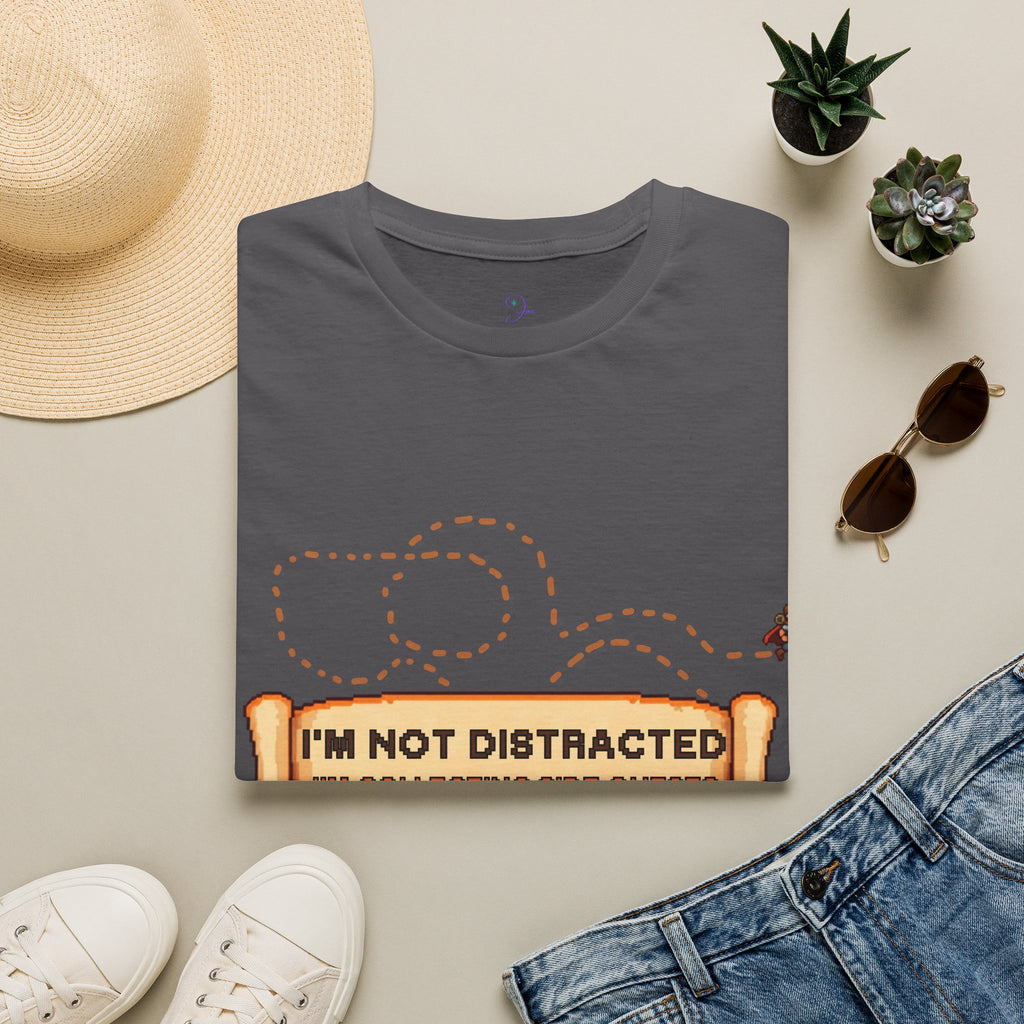 "I'm Not Distracted, I'm Collecting side quests" Adult Graphic Tee