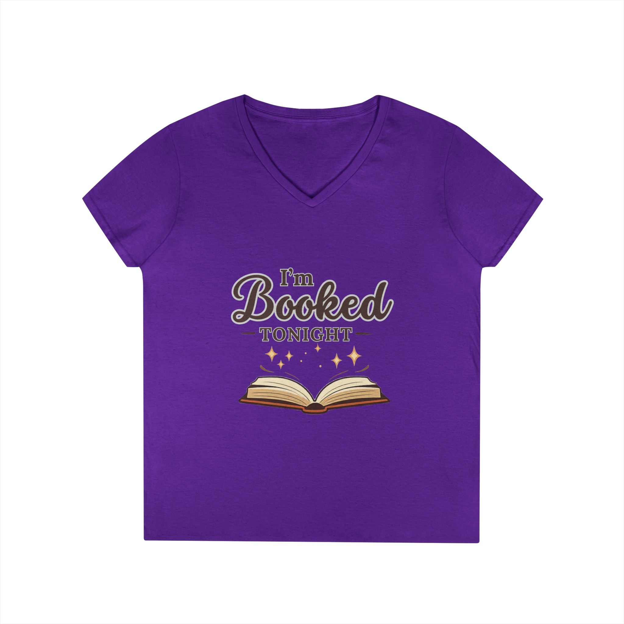 I'm Booked Tonight Ladies' V-Neck T-Shirt