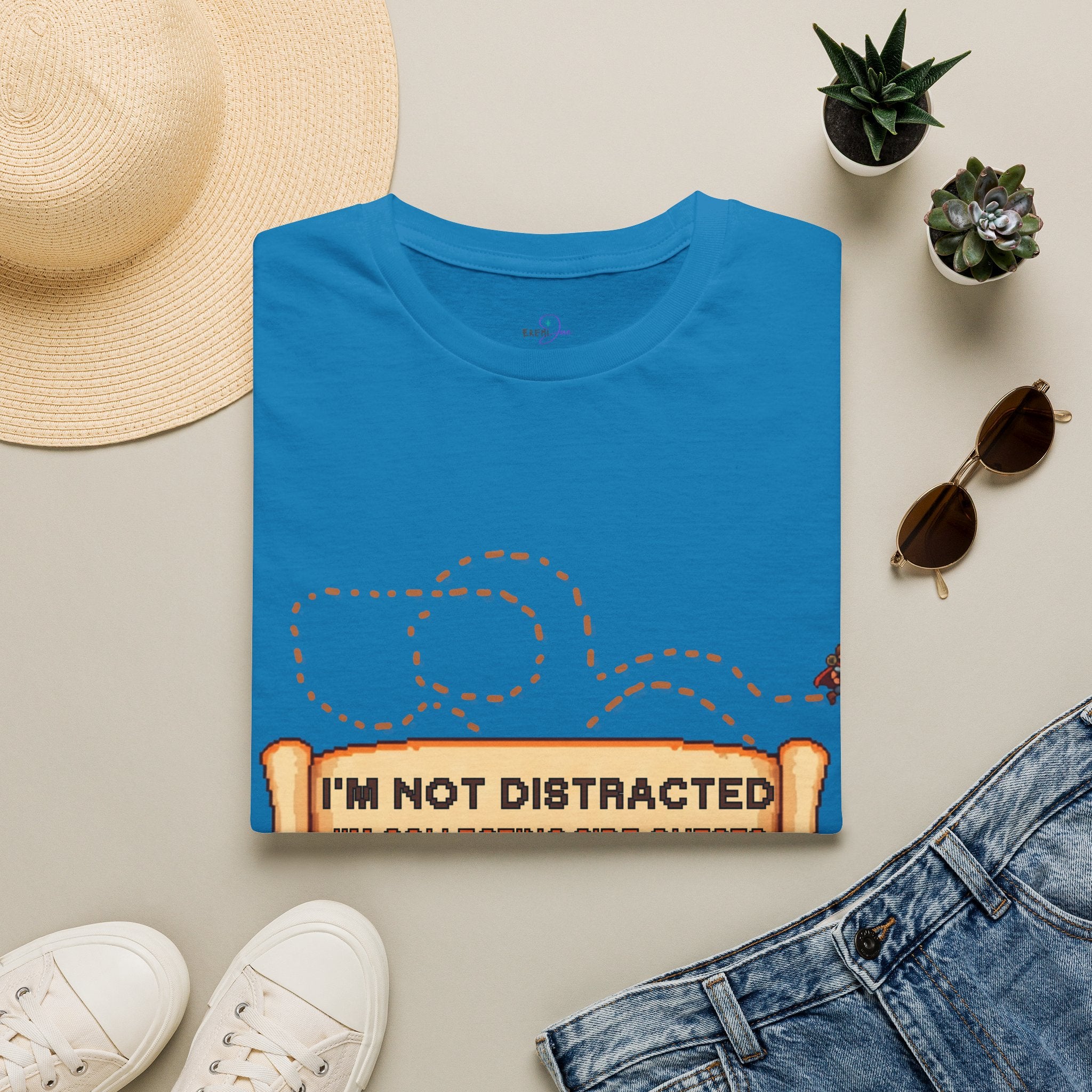 "I'm Not Distracted, I'm Collecting side quests" Adult Graphic Tee