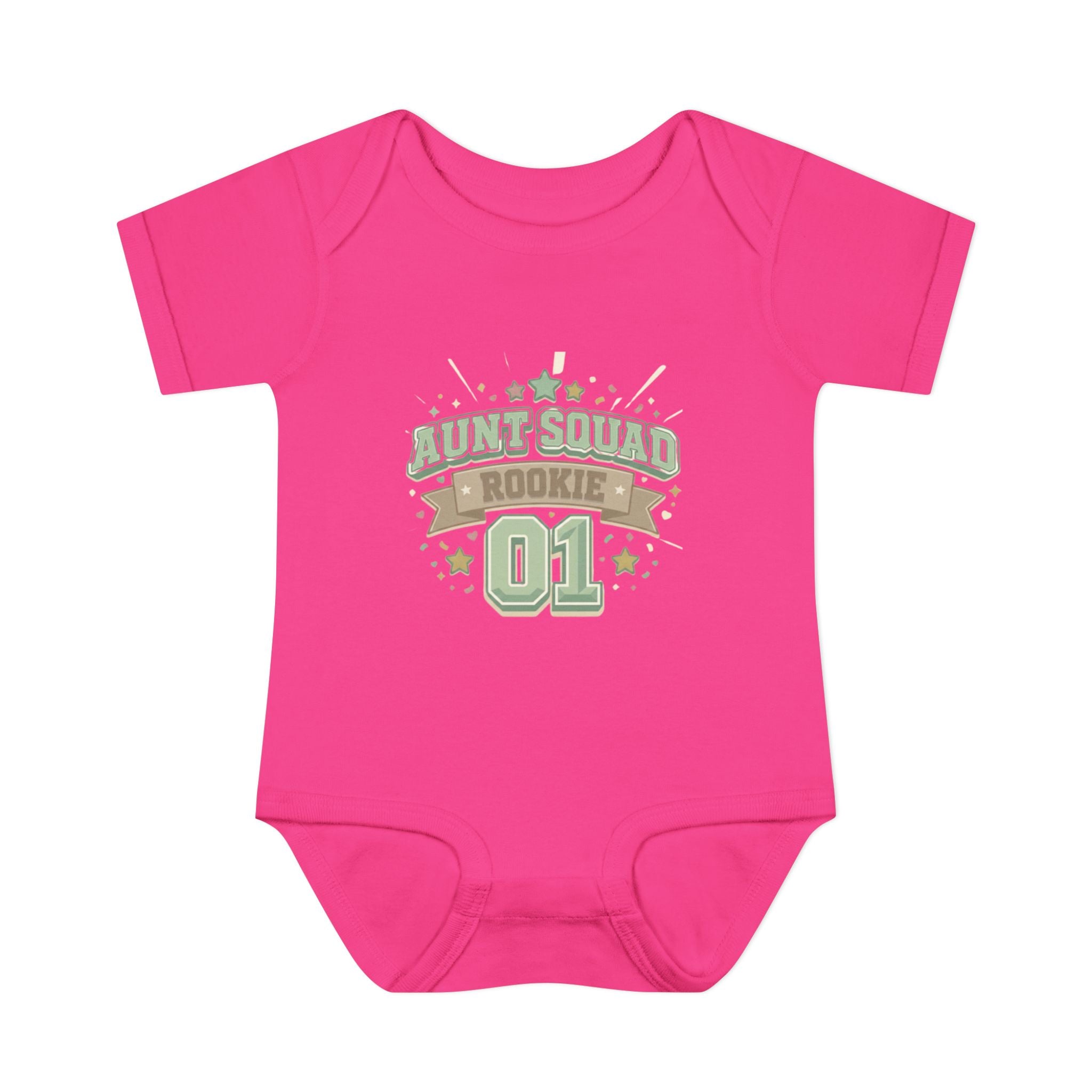 Baby Bodysuit — Aunt Squad Rookie 01 Cute Newborn Onesie