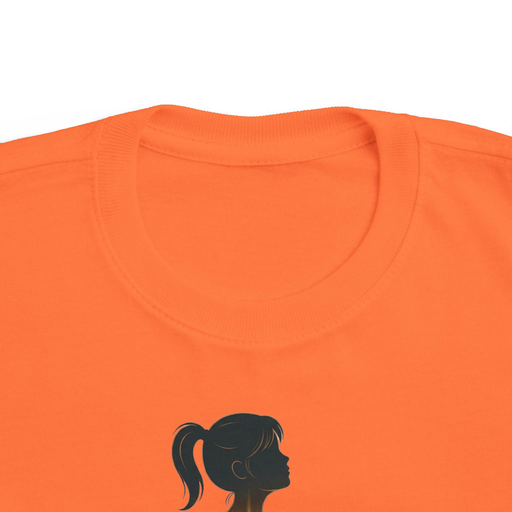 My Brother Lives in my Heart Toddler Tee |Dark Silhouette Girl Glowing Heart