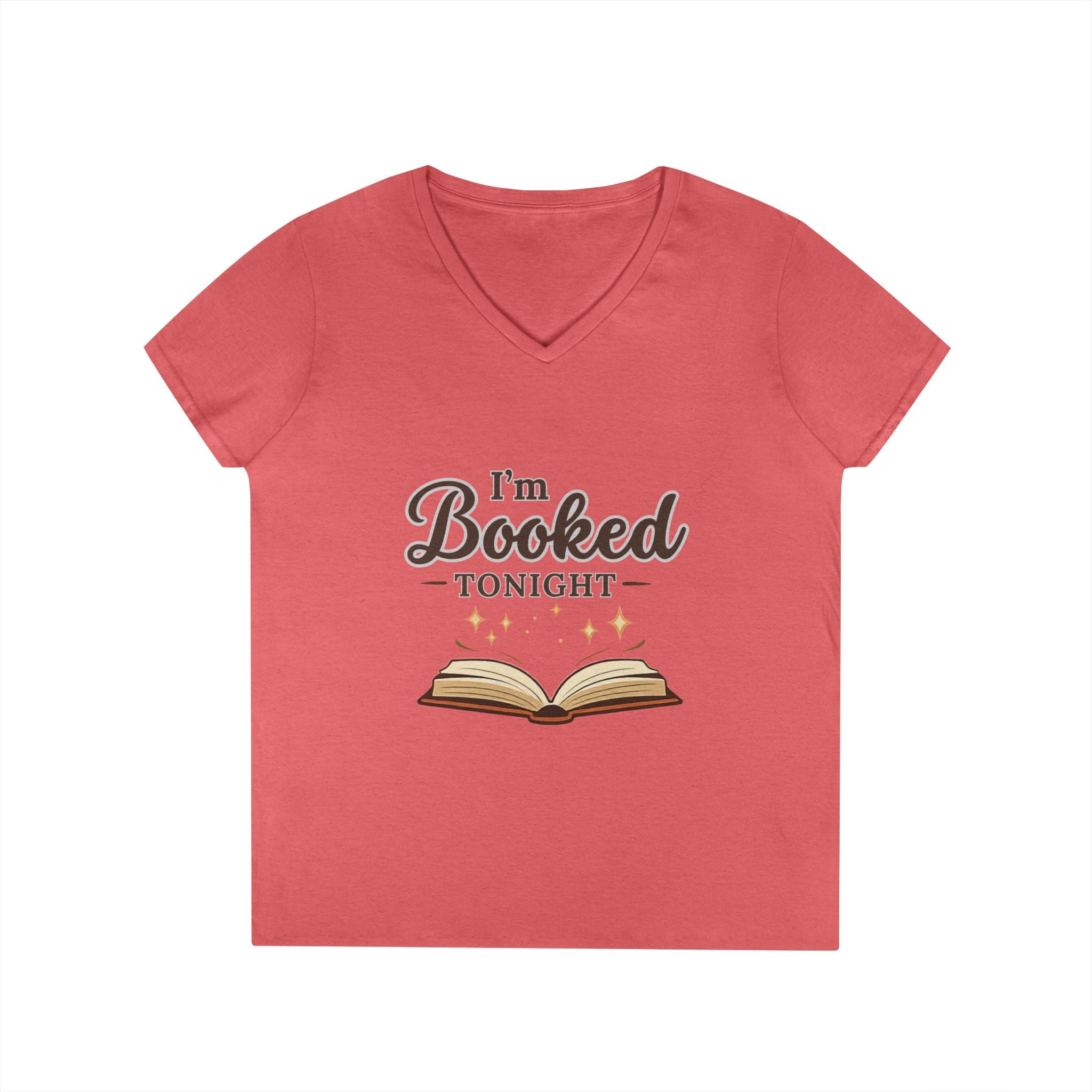 I'm Booked Tonight Ladies' V-Neck T-Shirt