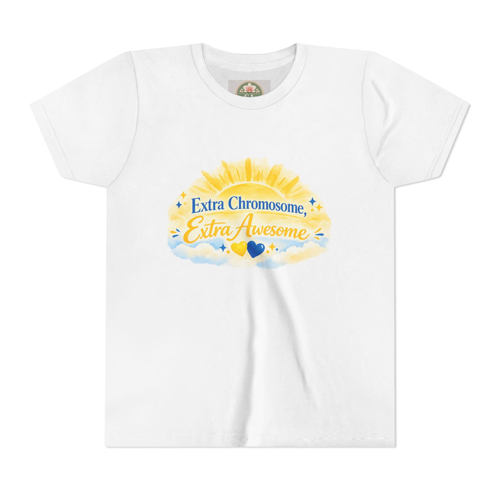 Youth Tee - "Extra Chromosome, Extra Awesome"  Down Syndrome Awareness Shirt