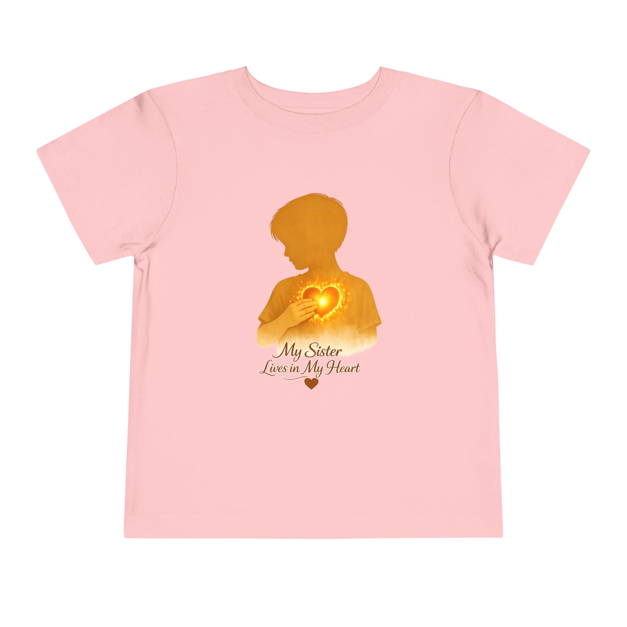 Toddler Tee — "My Sister Lives in My Heart" Boy silhouette