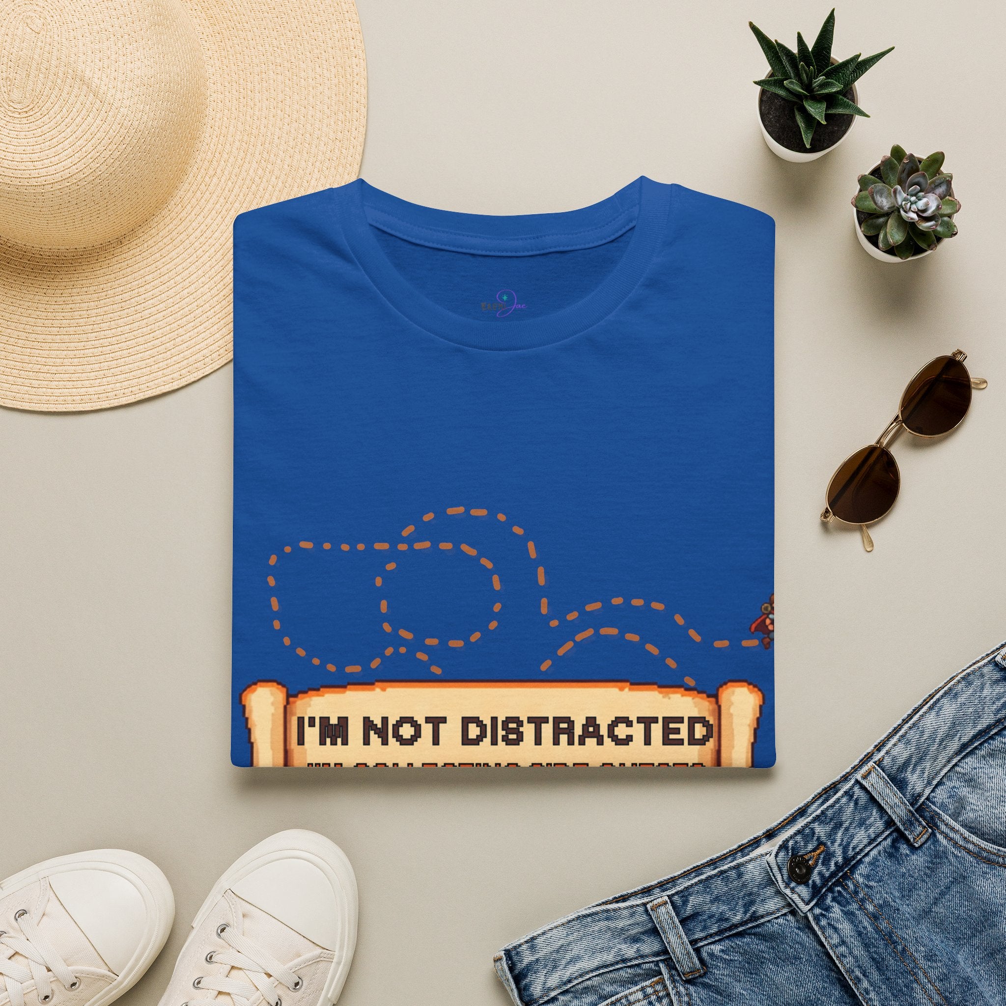 "I'm Not Distracted, I'm Collecting side quests" Adult Graphic Tee