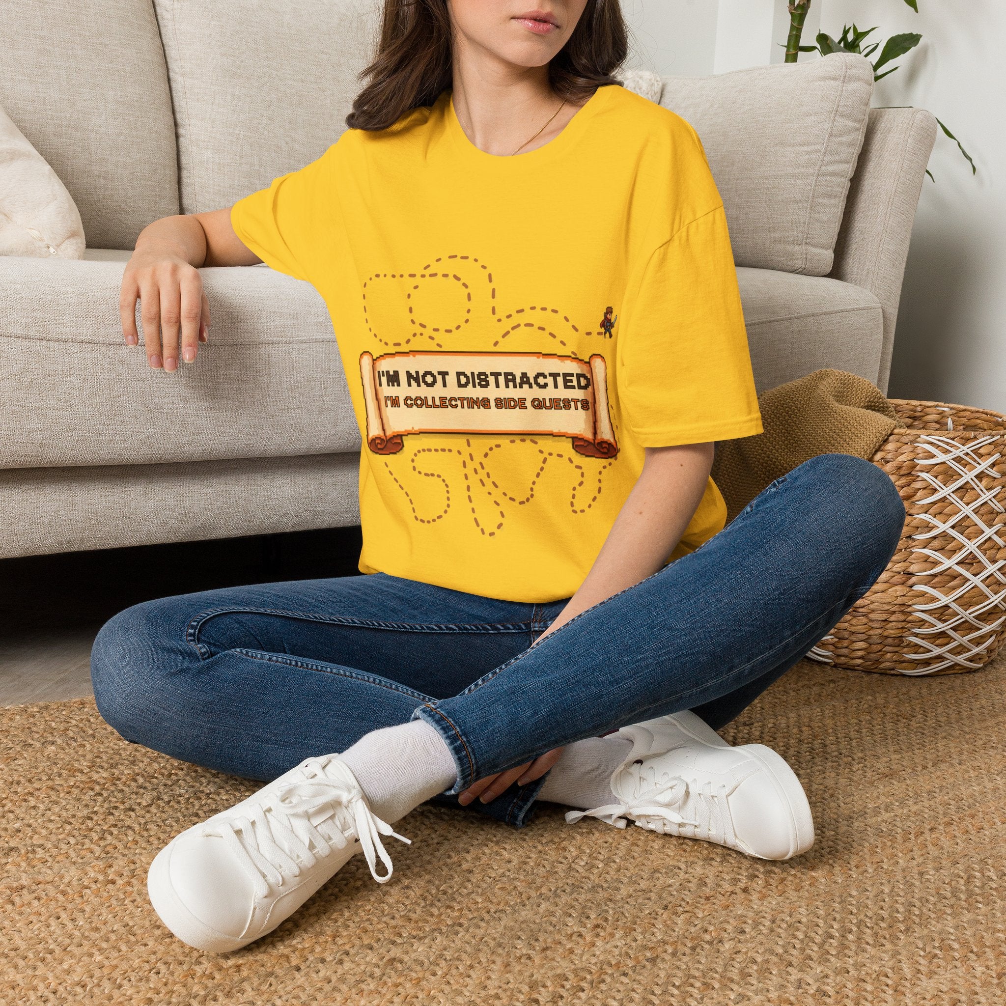 "I'm Not Distracted, I'm Collecting side quests" Adult Graphic Tee