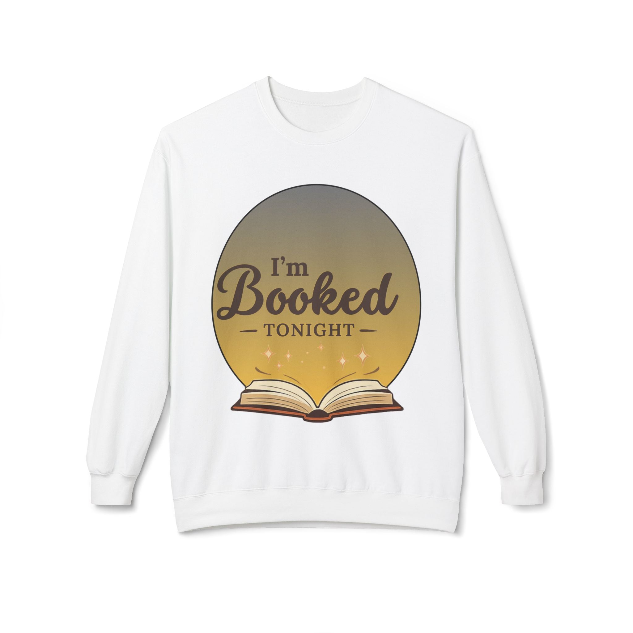 Sweatshirt — I'm Booked Tonight Cozy Reading Crewneck