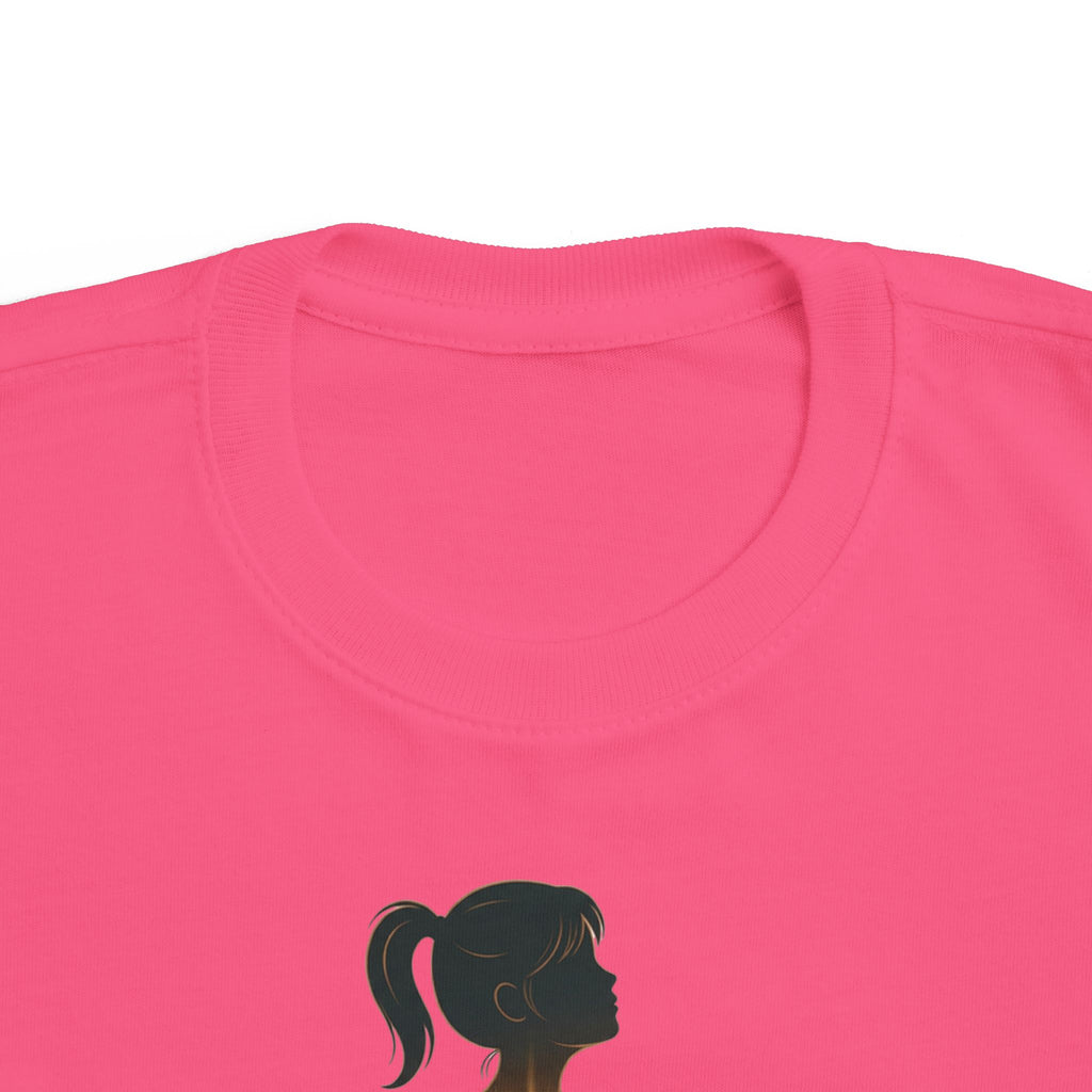 My Brother Lives in my Heart Toddler Tee |Dark Silhouette Girl Glowing Heart