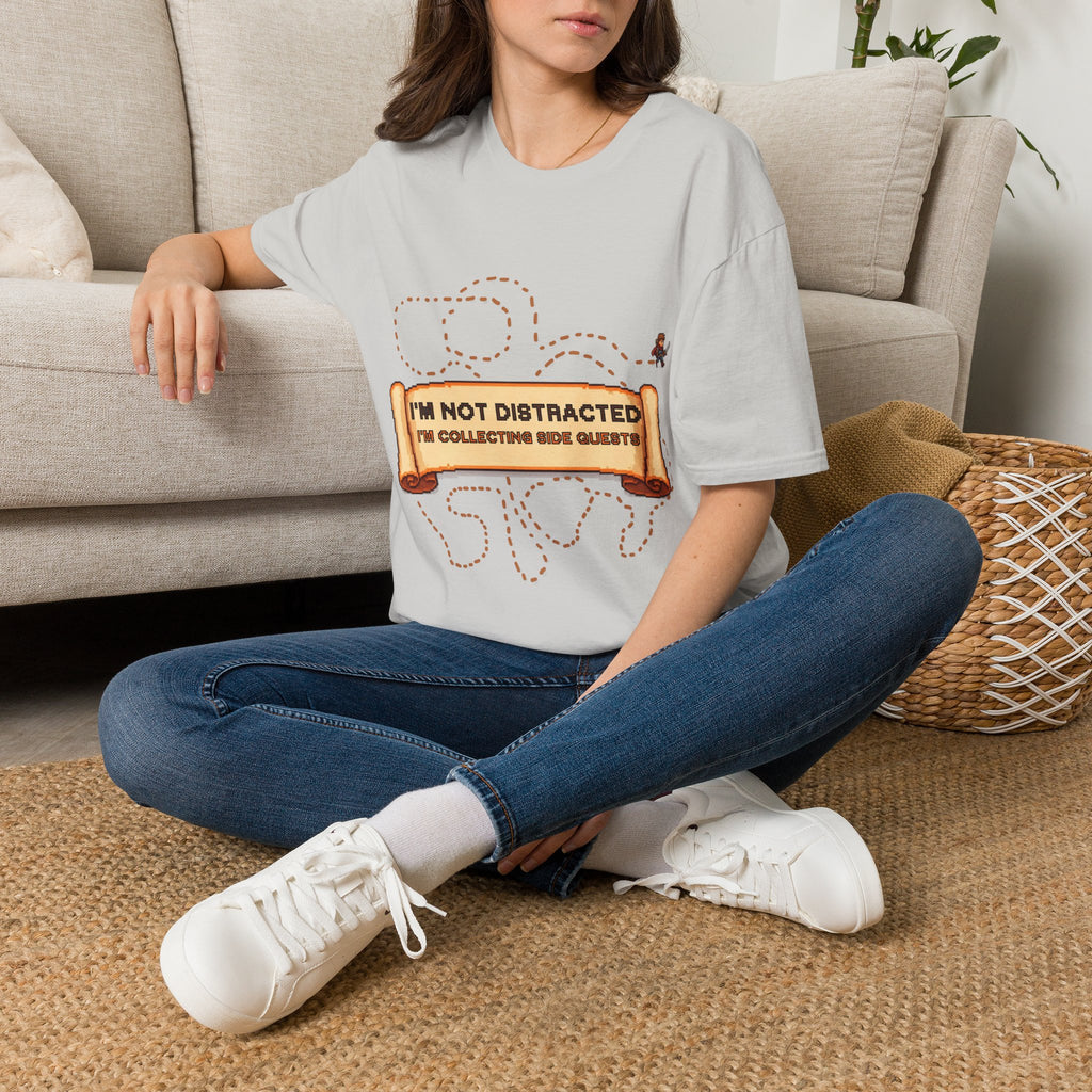 "I'm Not Distracted, I'm Collecting side quests" Adult Graphic Tee