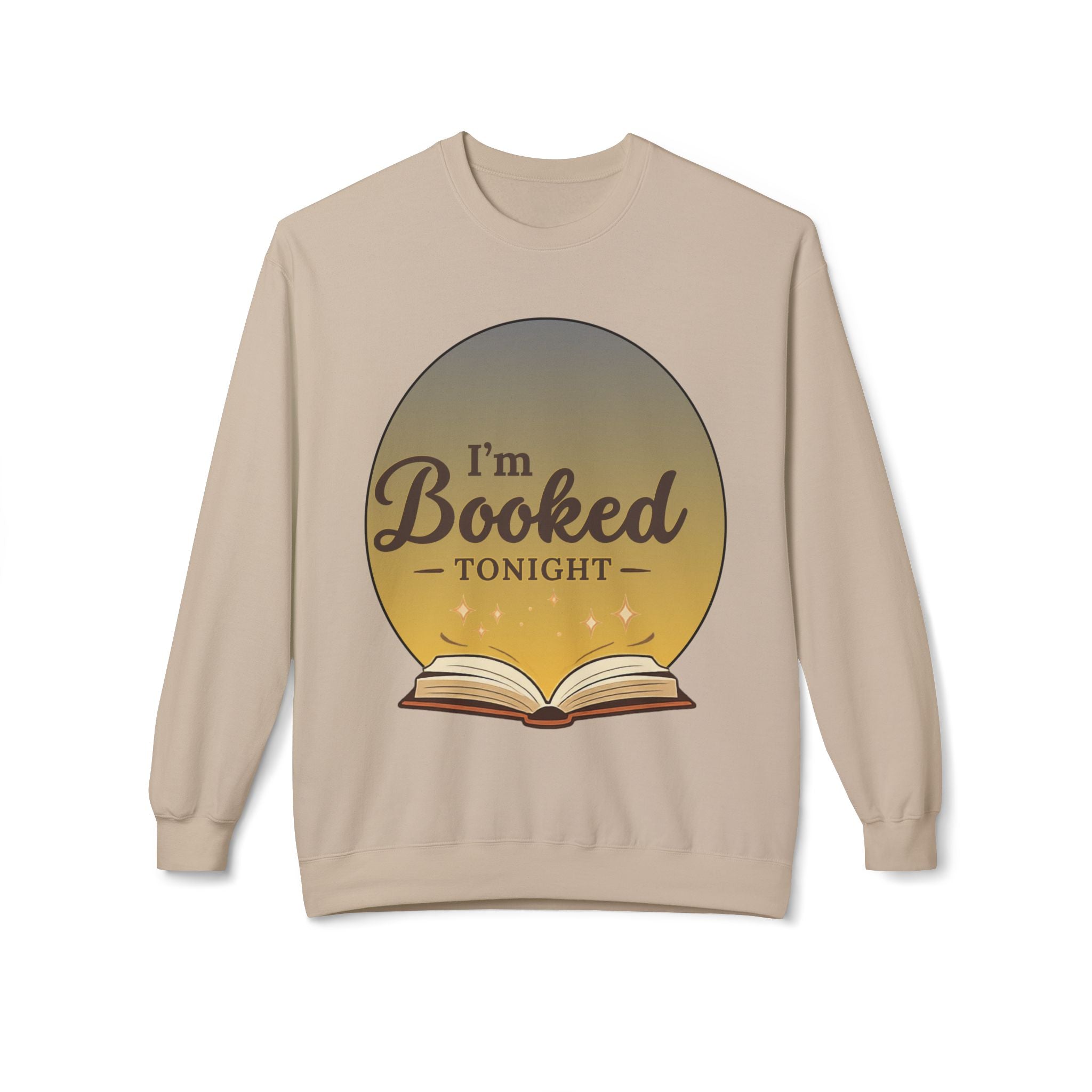 Sweatshirt — I'm Booked Tonight Cozy Reading Crewneck