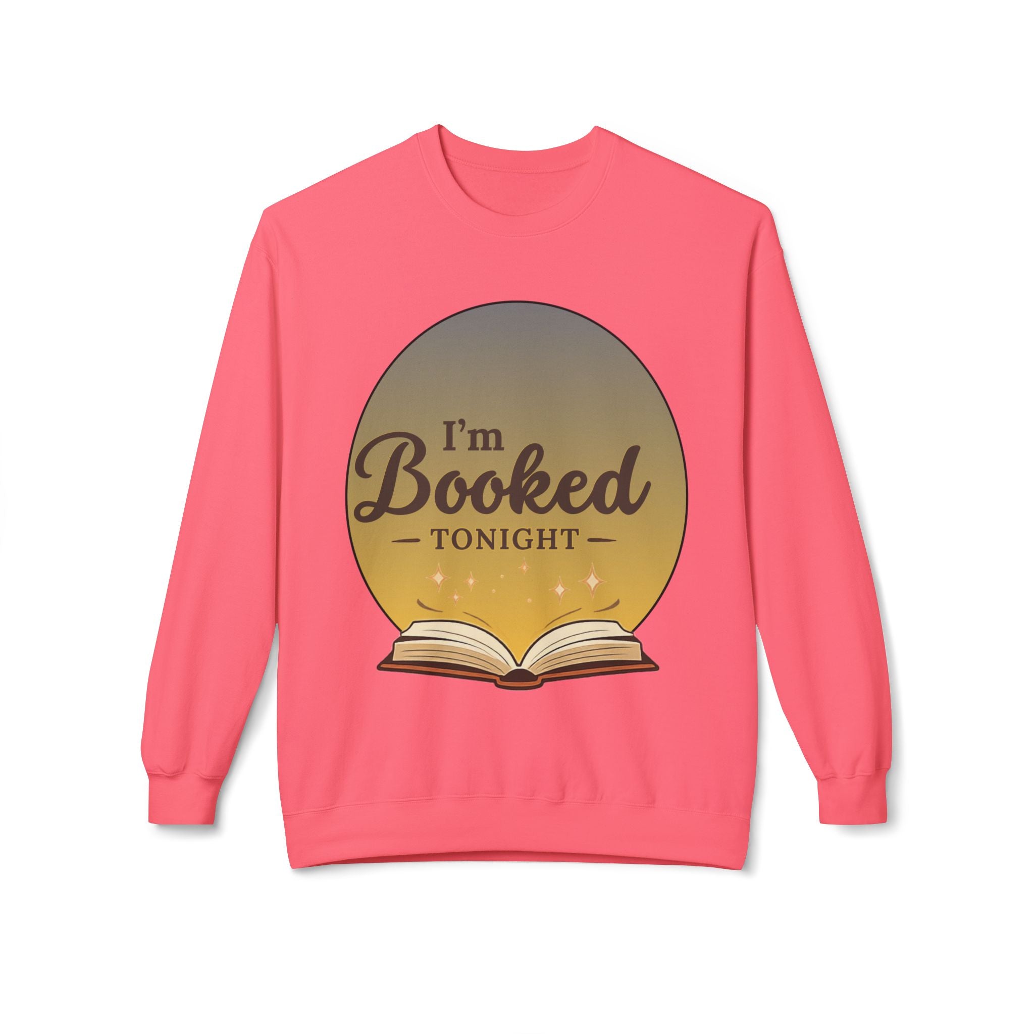 Sweatshirt — I'm Booked Tonight Cozy Reading Crewneck