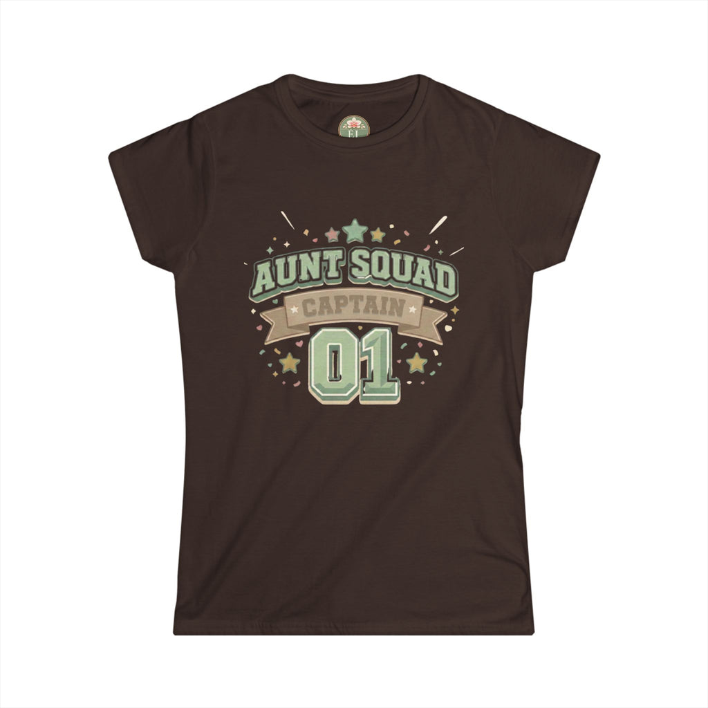 Aunt Squad Captain 01 Tee — Woman's Variation