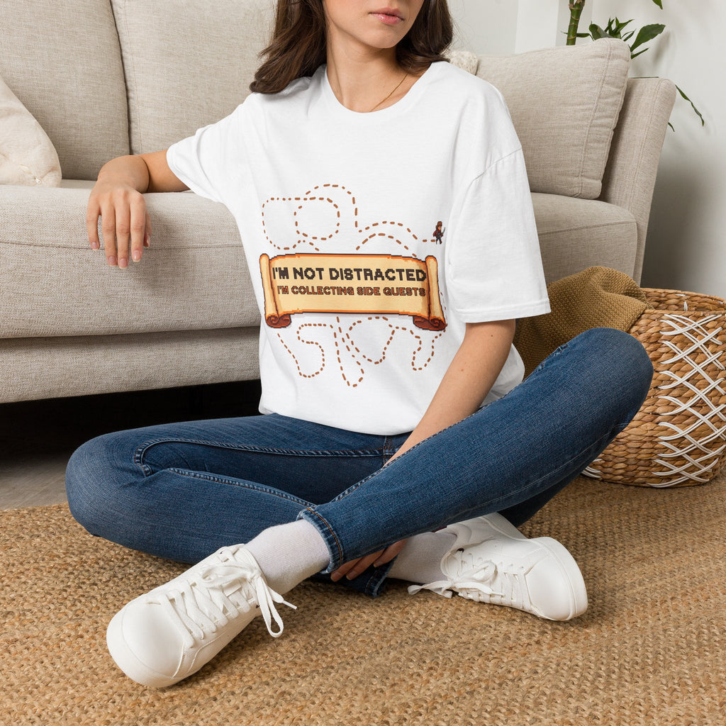 "I'm Not Distracted, I'm Collecting side quests" Adult Graphic Tee