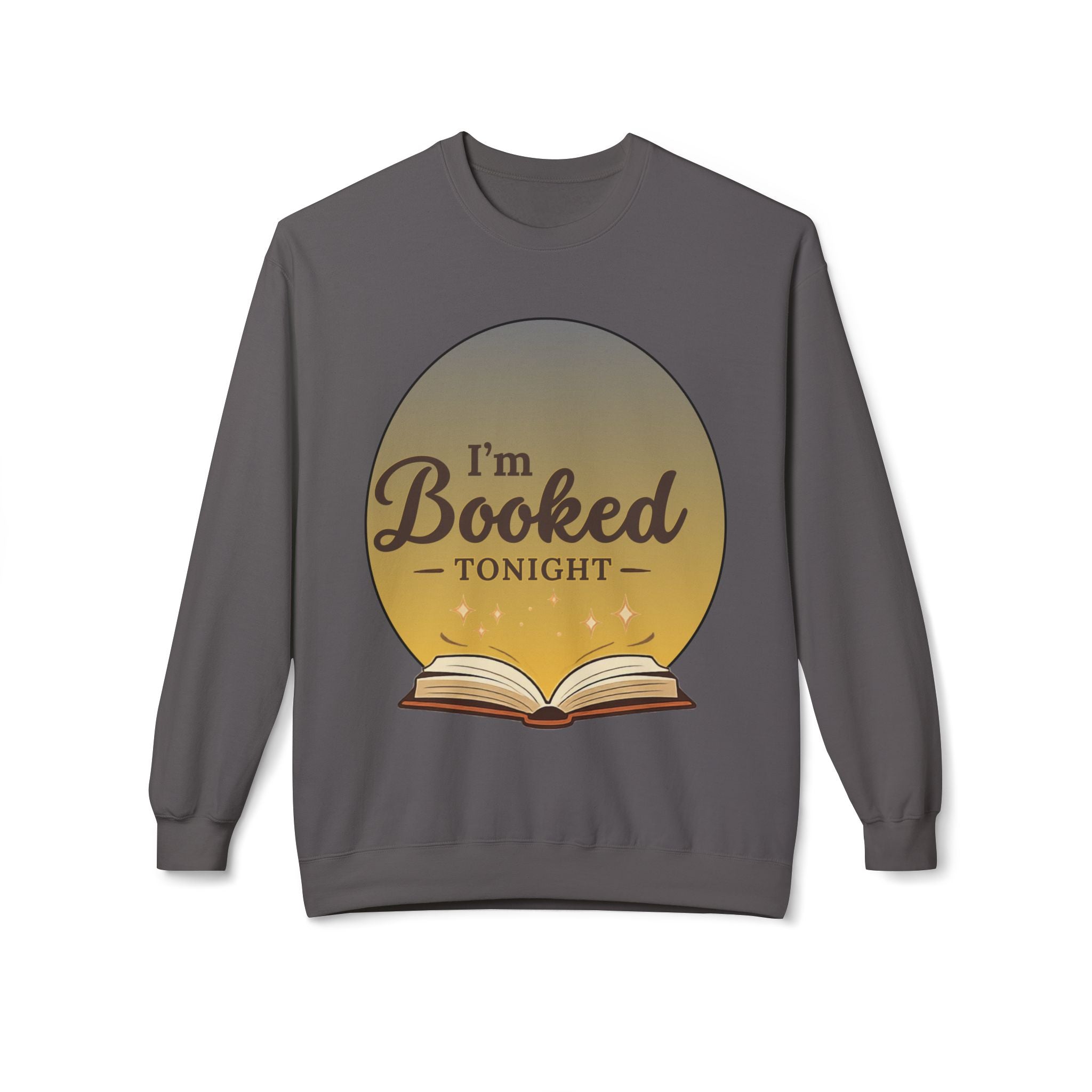 Sweatshirt — I'm Booked Tonight Cozy Reading Crewneck