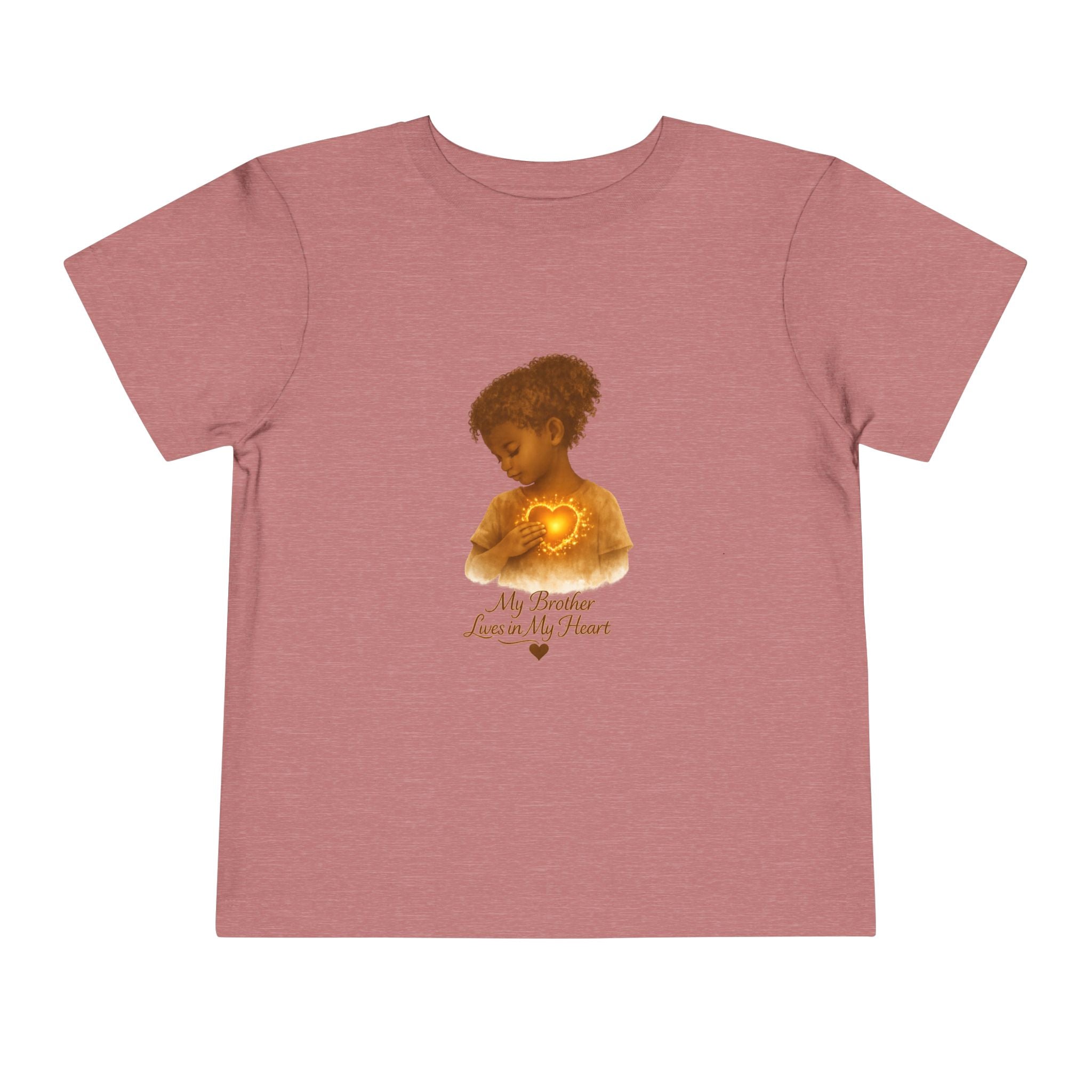 My Brother Lives in my Heart Detailed Gold Silhouette Girl