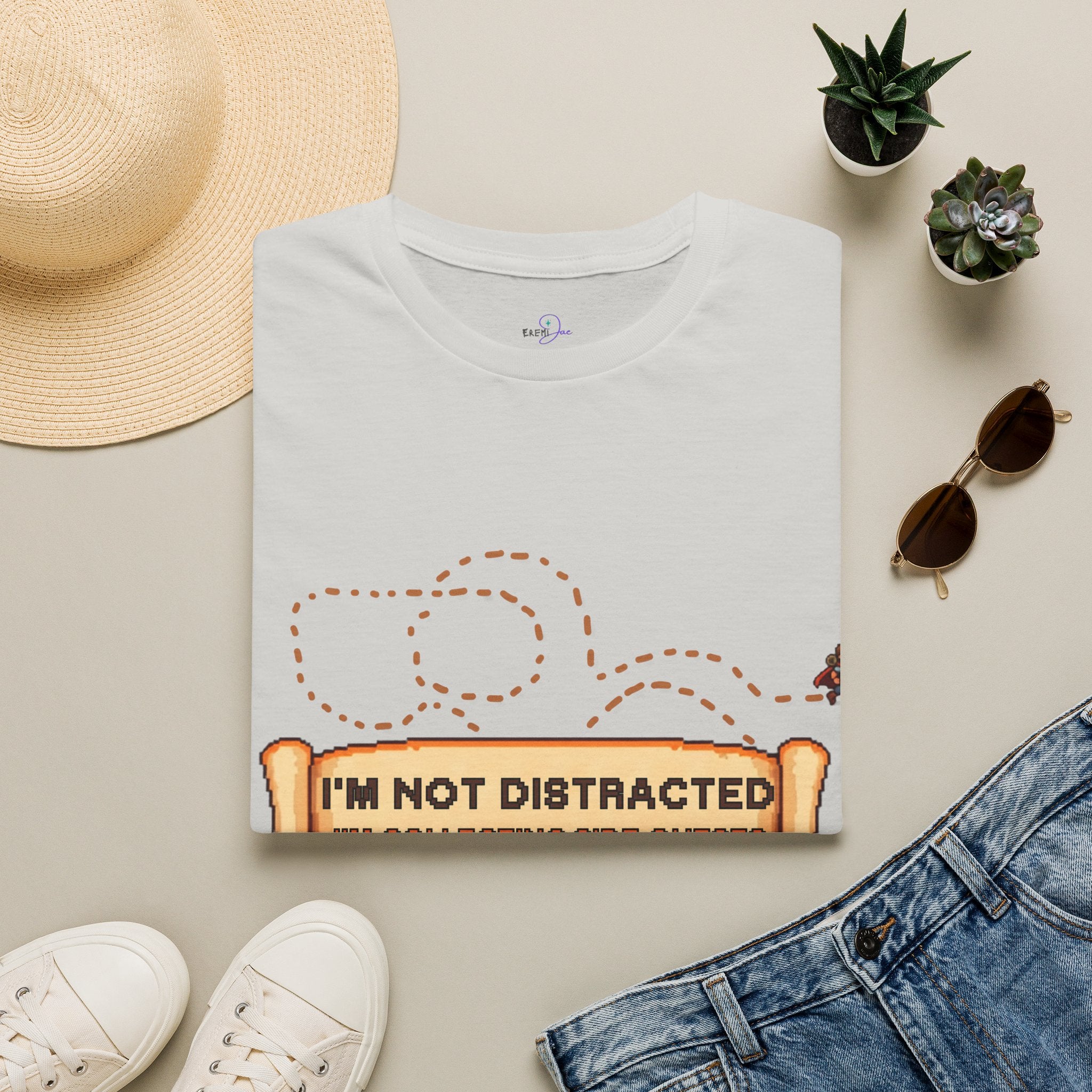"I'm Not Distracted, I'm Collecting side quests" Adult Graphic Tee