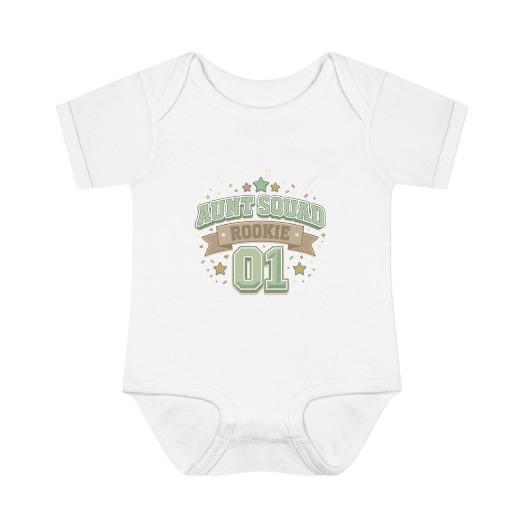 Baby Bodysuit — Aunt Squad Rookie 01 Cute Newborn Onesie