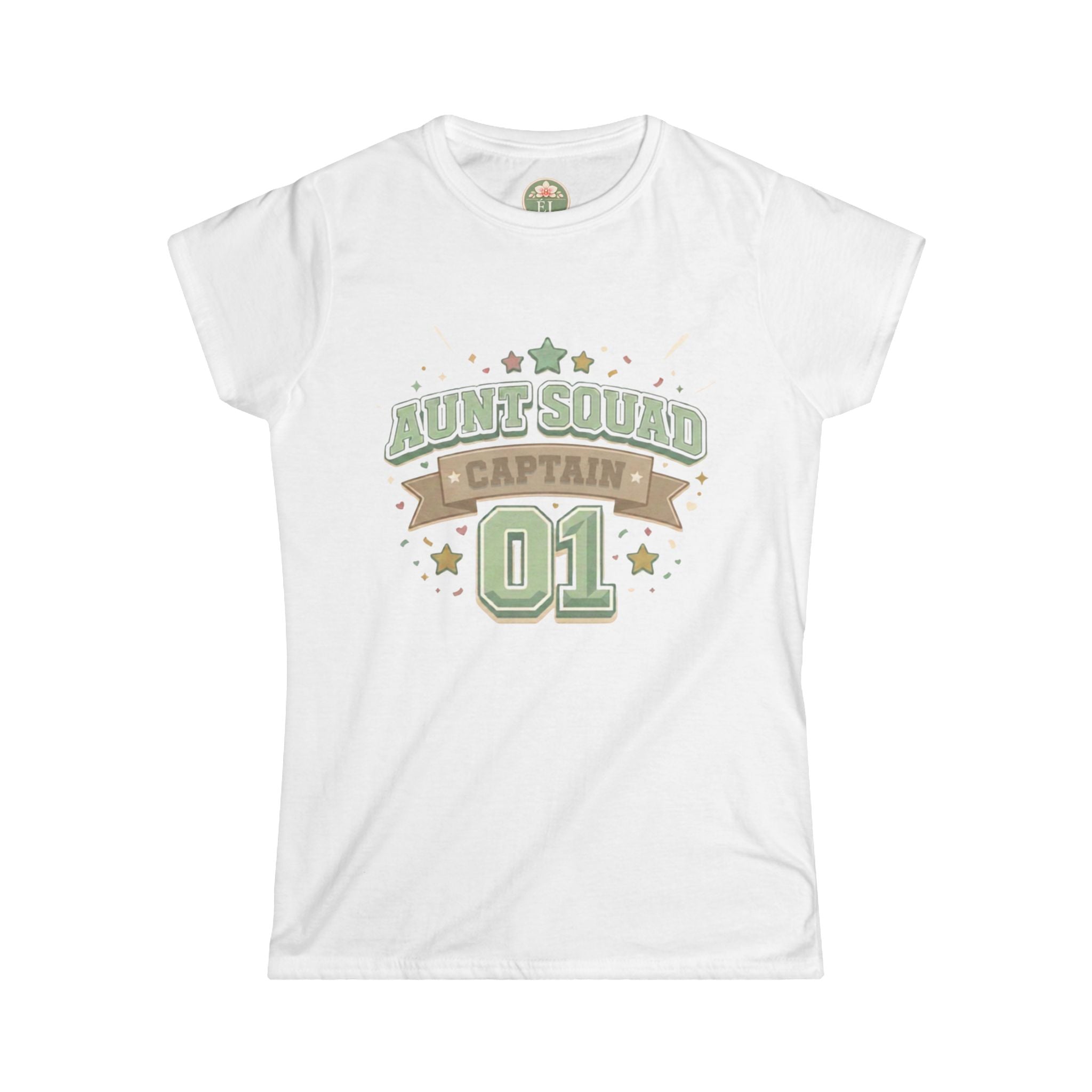 Aunt Squad Captain 01 Tee — Woman's Variation