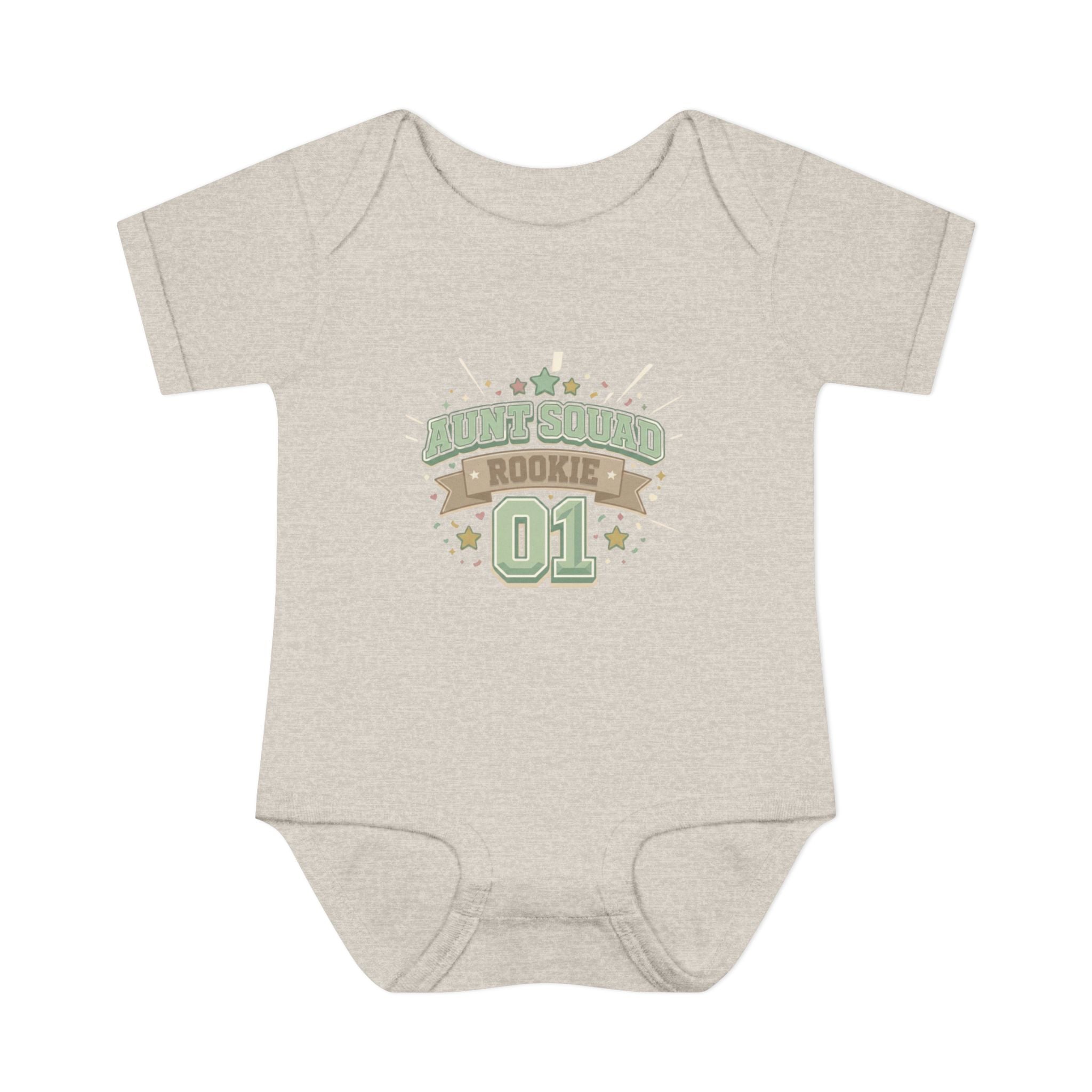 Baby Bodysuit — Aunt Squad Rookie 01 Cute Newborn Onesie