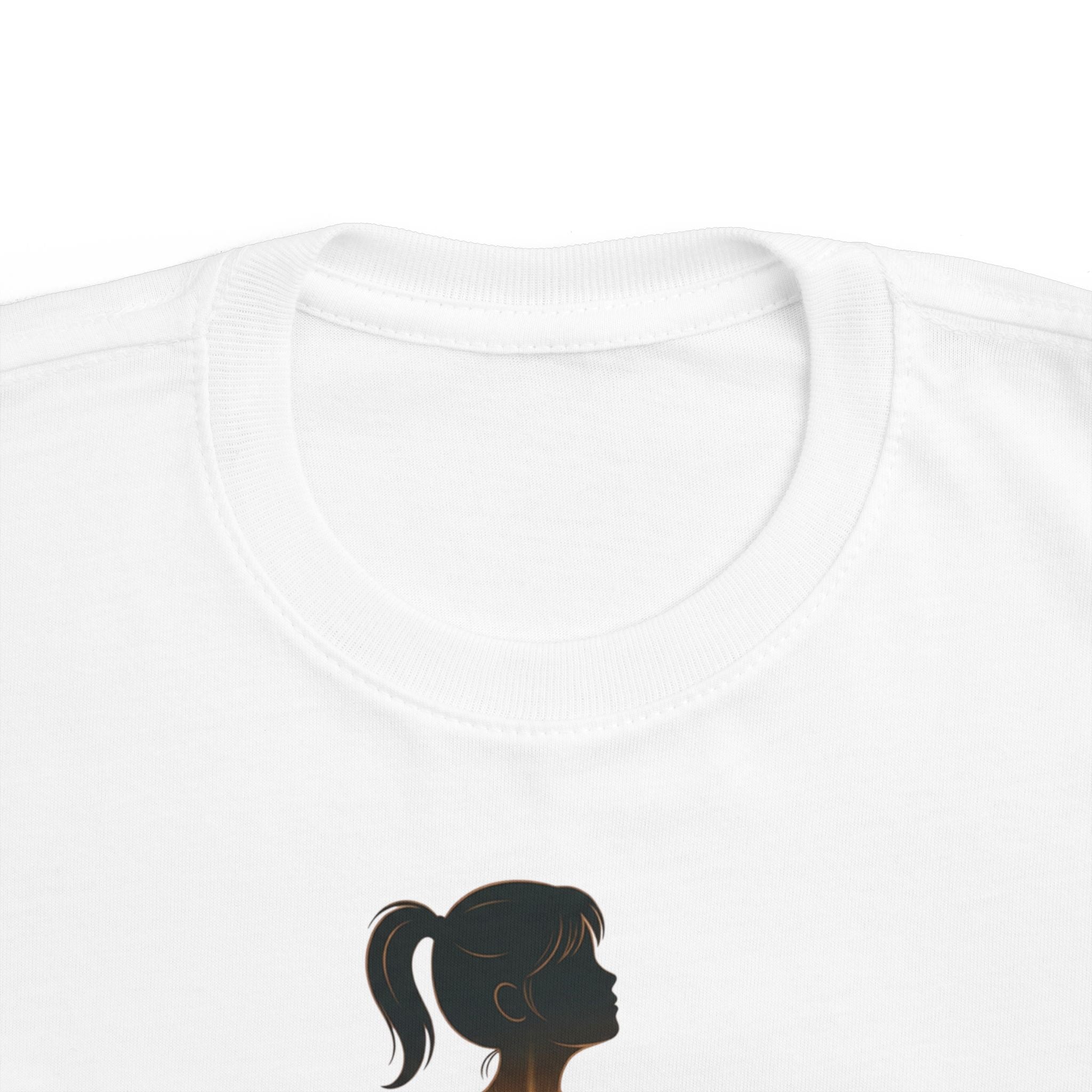 My Brother Lives in my Heart Toddler Tee |Dark Silhouette Girl Glowing Heart