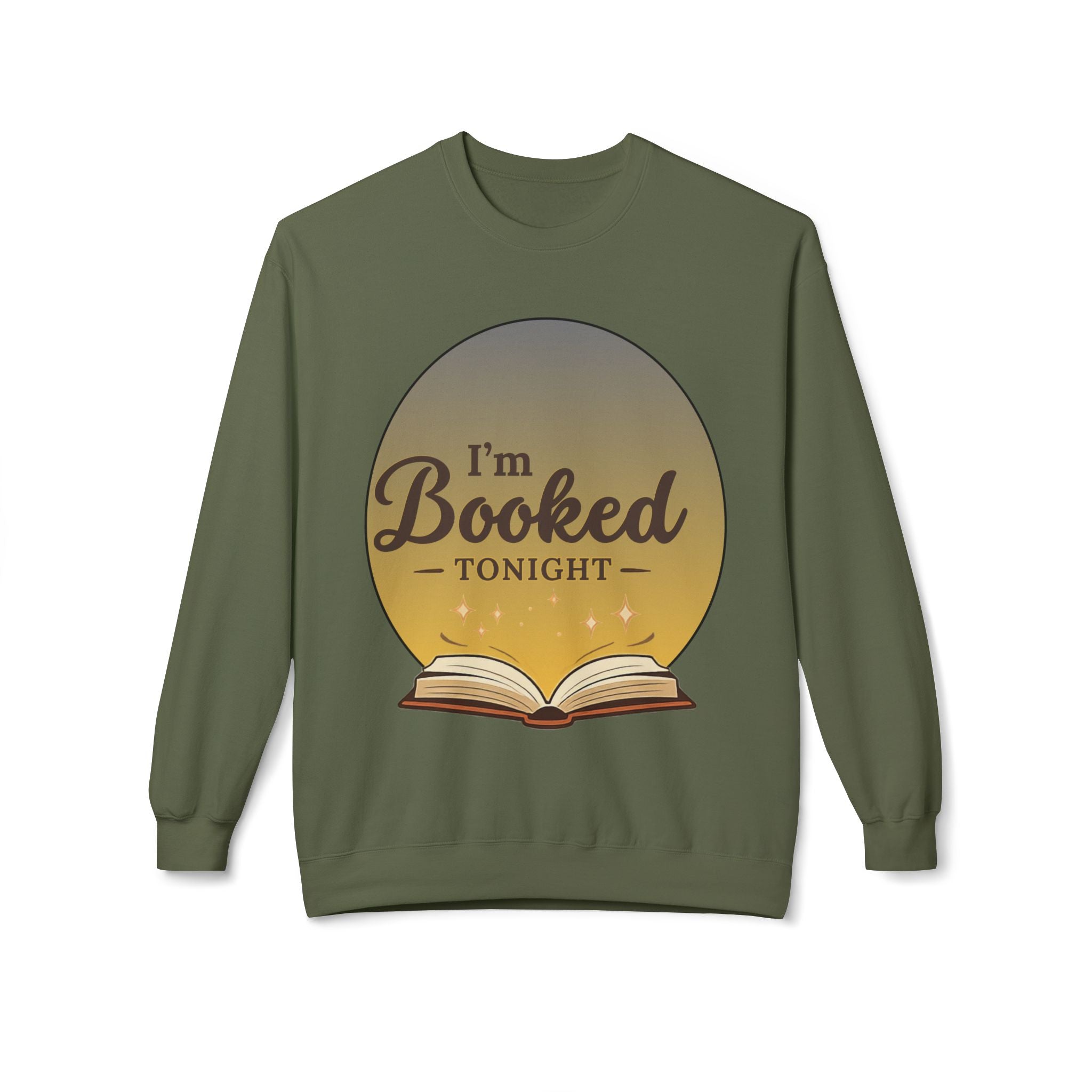 Sweatshirt — I'm Booked Tonight Cozy Reading Crewneck