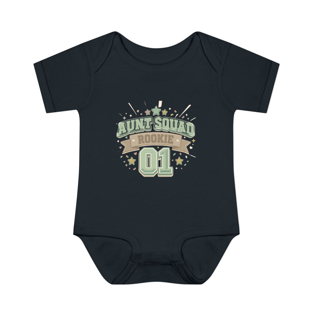 Baby Bodysuit — Aunt Squad Rookie 01 Cute Newborn Onesie