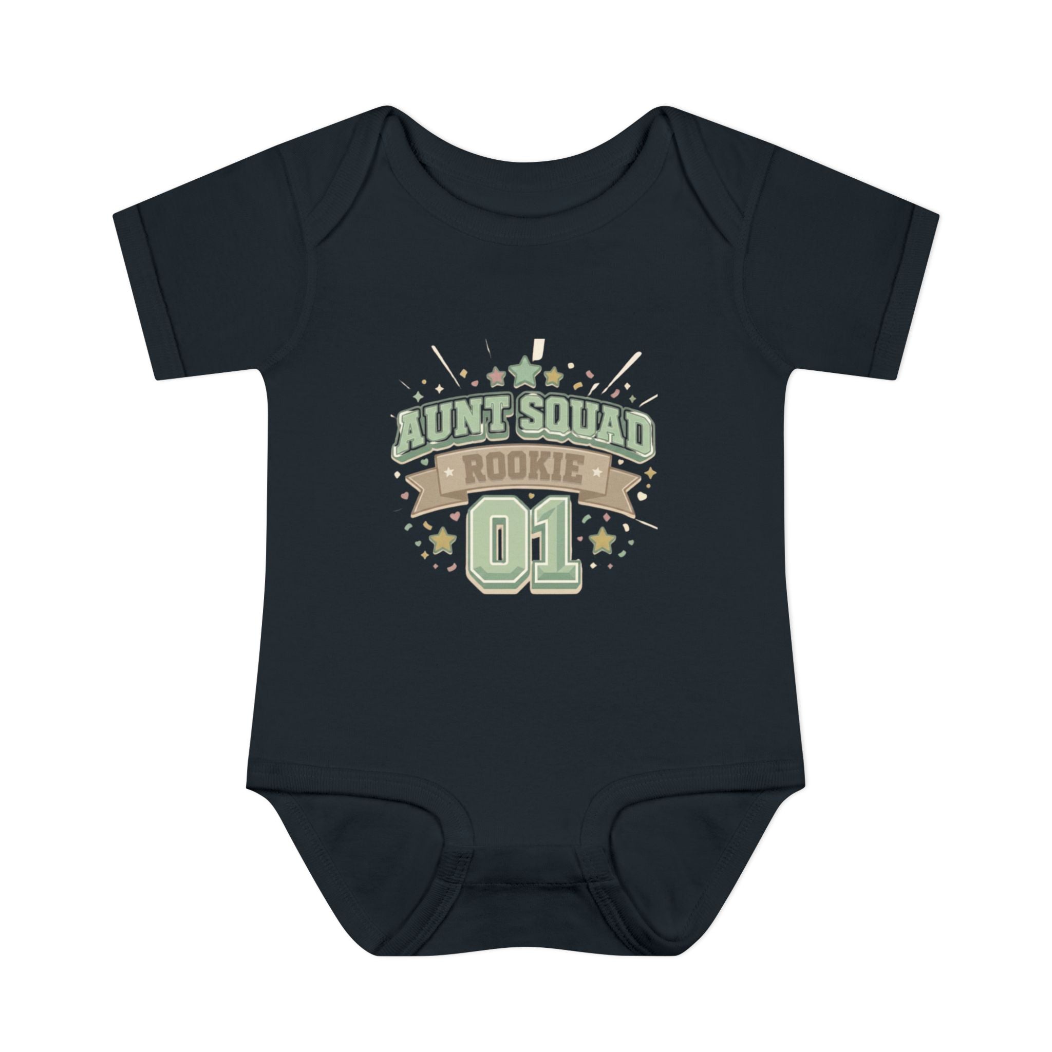 Baby Bodysuit — Aunt Squad Rookie 01 Cute Newborn Onesie