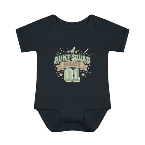 Baby Bodysuit — Aunt Squad Rookie 01 Cute Newborn Onesie