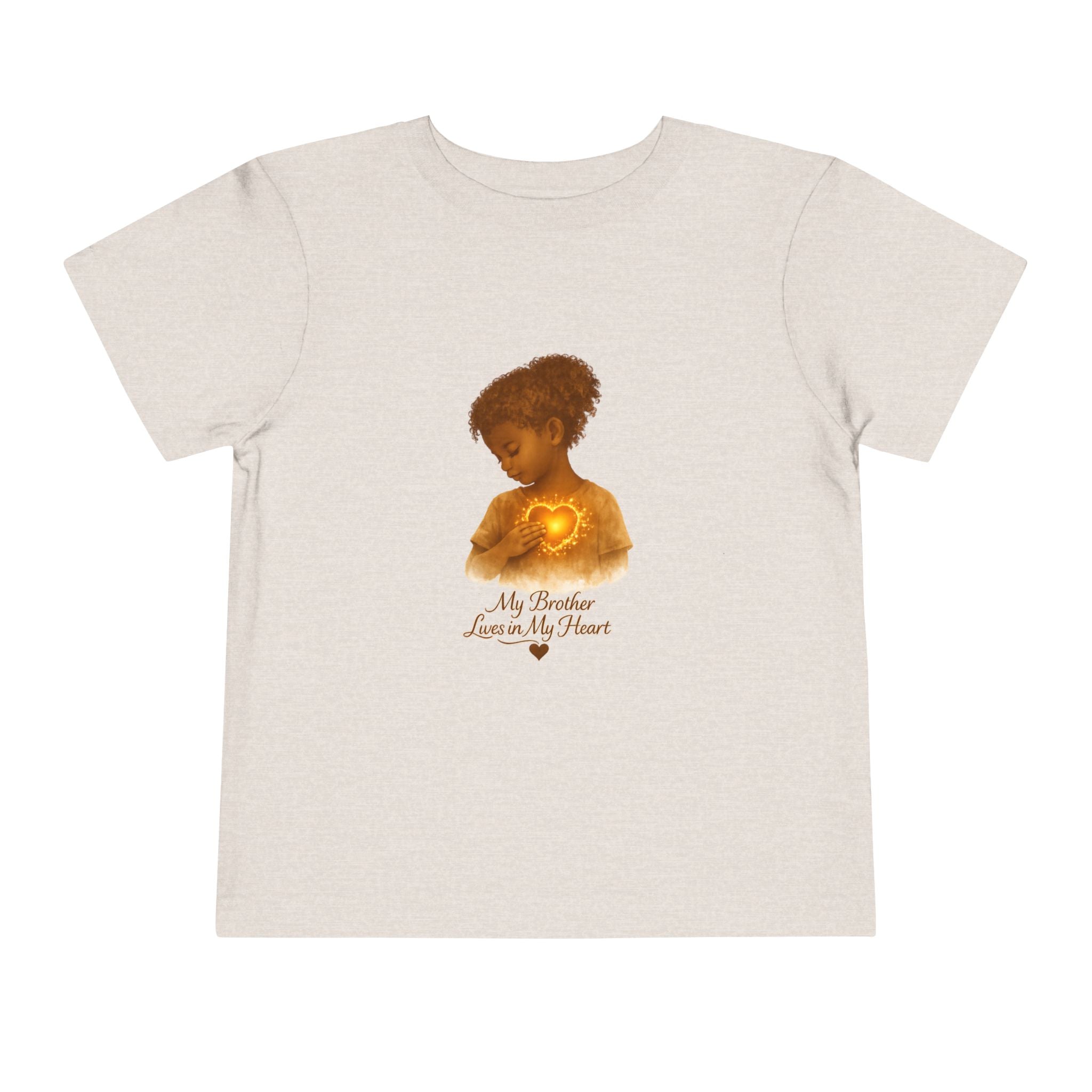 My Brother Lives in my Heart Detailed Gold Silhouette Girl