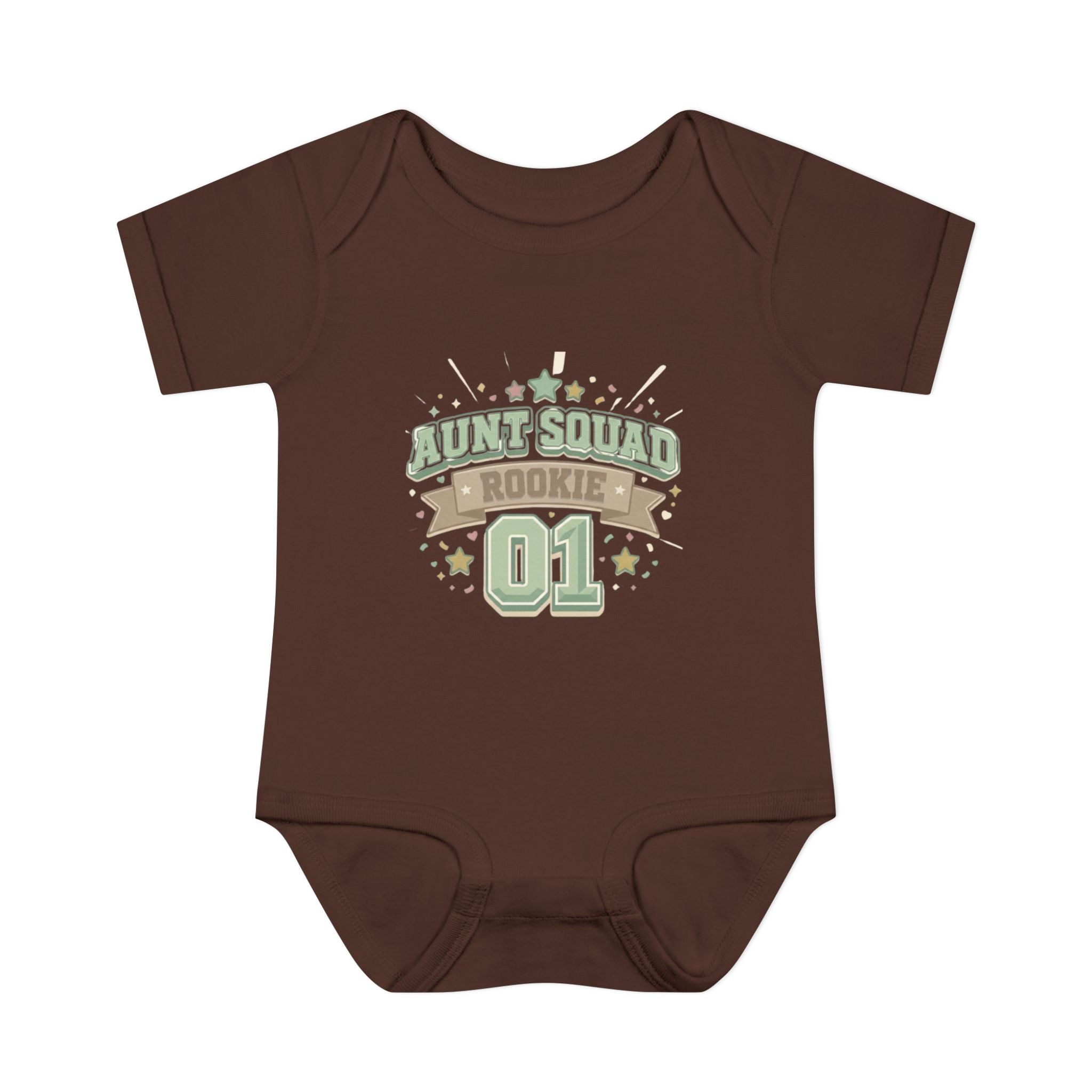 Baby Bodysuit — Aunt Squad Rookie 01 Cute Newborn Onesie