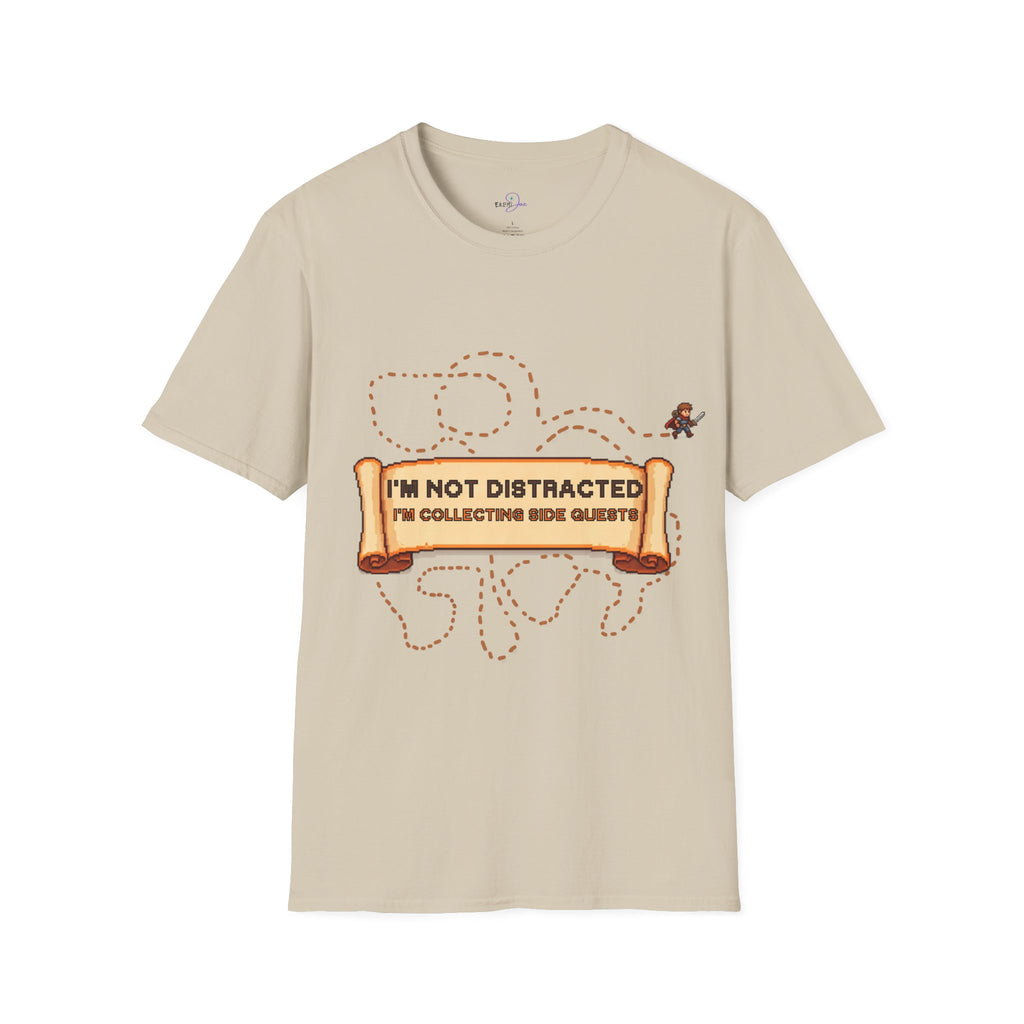 "I'm Not Distracted, I'm Collecting side quests" Adult Graphic Tee