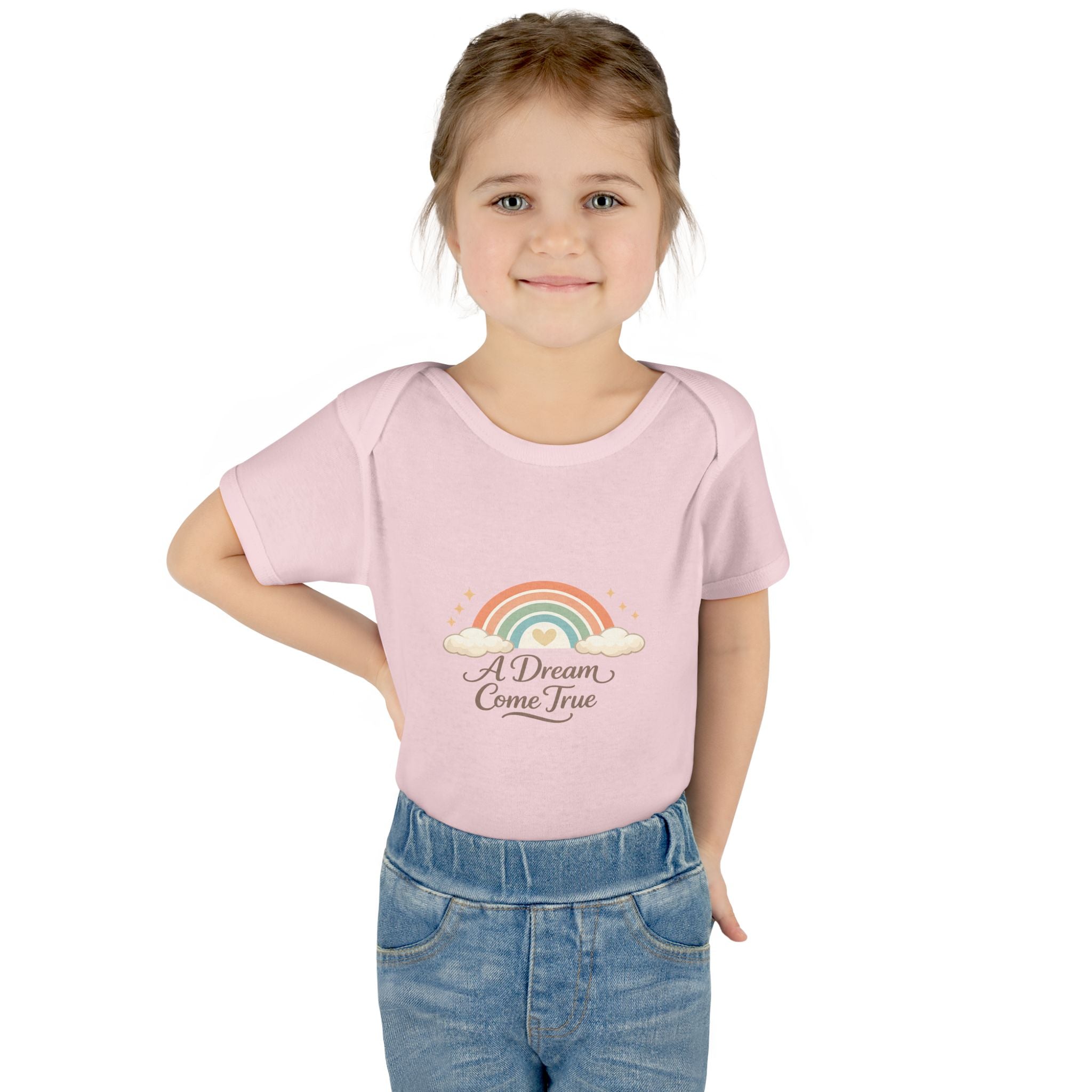 Infant Bodysuit "A Dream Come True" Rainbow Newborn Onesie