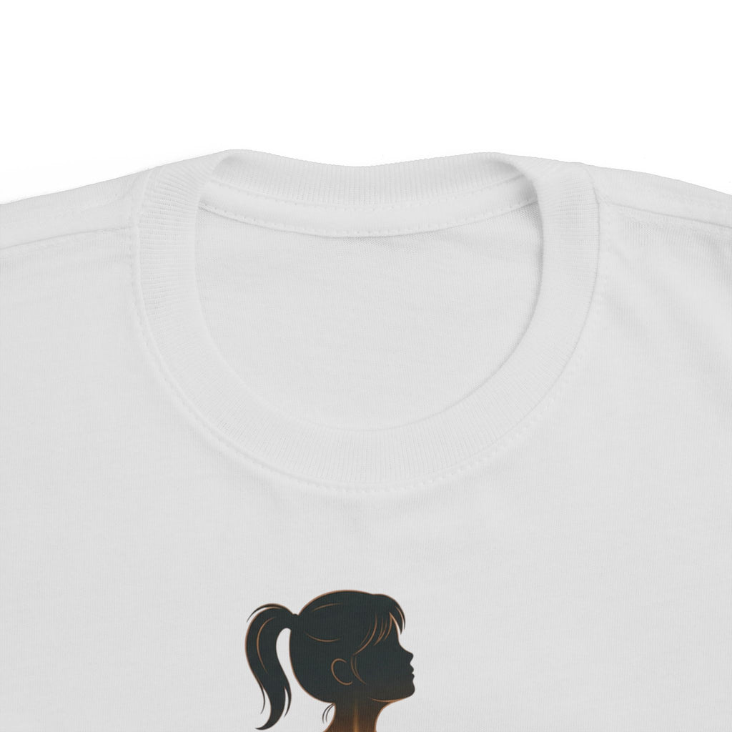 My Brother Lives in my Heart Toddler Tee |Dark Silhouette Girl Glowing Heart