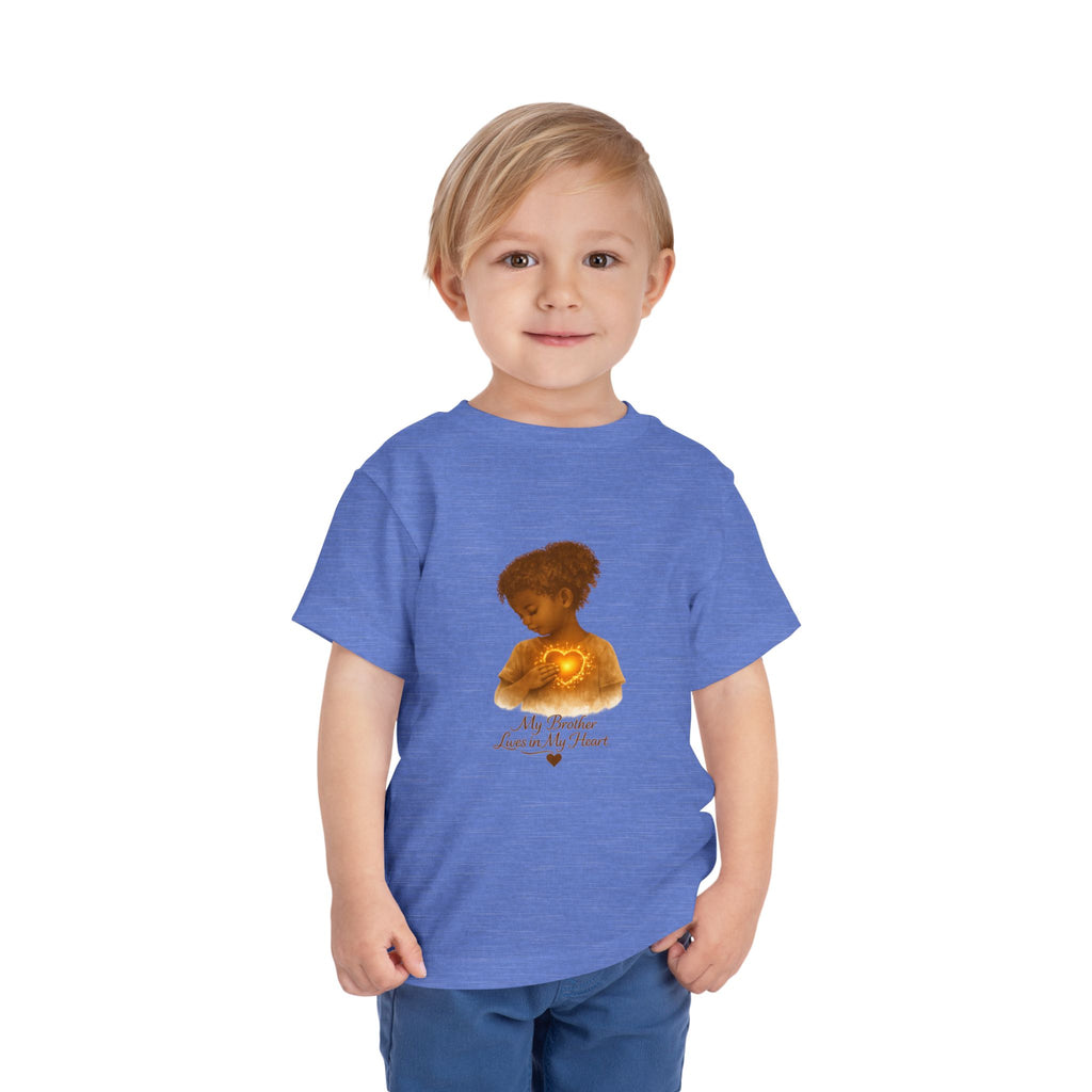 My Brother Lives in my Heart Detailed Gold Silhouette Girl
