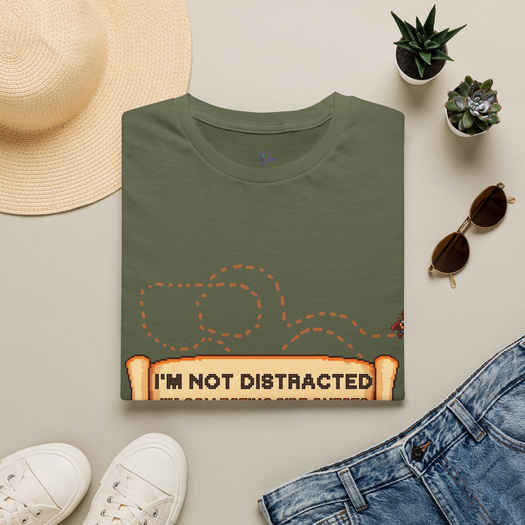 "I'm Not Distracted, I'm Collecting side quests" Adult Graphic Tee