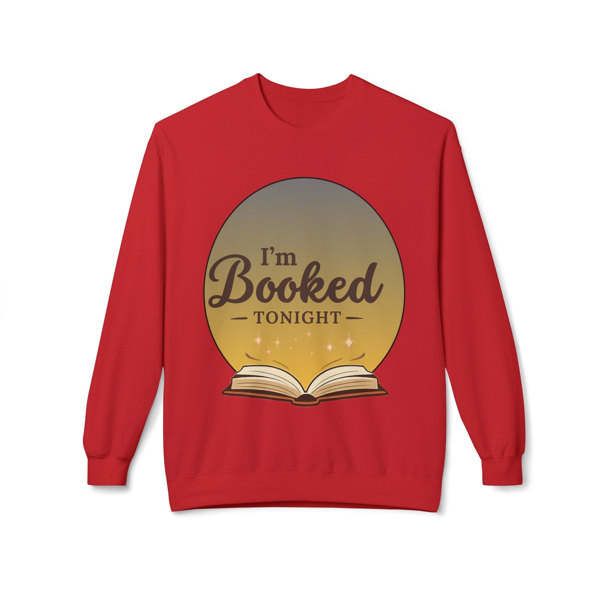 Sweatshirt — I'm Booked Tonight Cozy Reading Crewneck