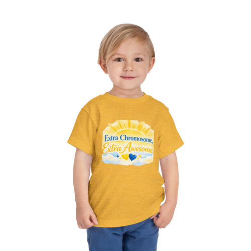 Toddler Short Sleeve Tee Extra Chromosome Extra Awesome