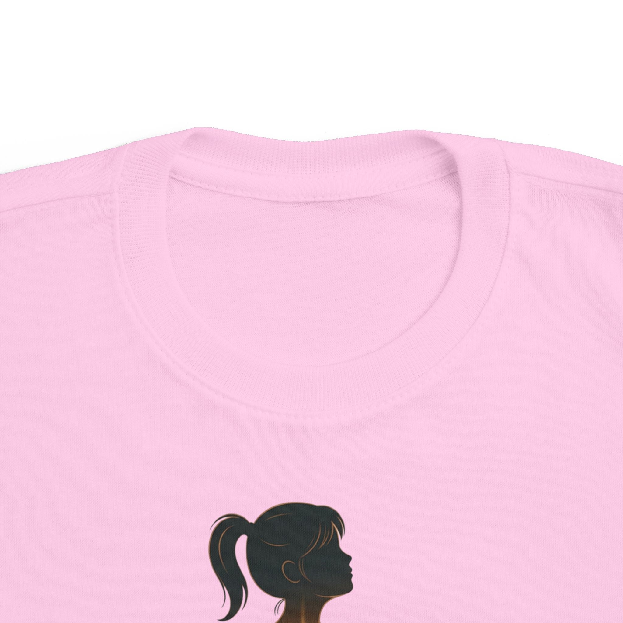 My Brother Lives in my Heart Toddler Tee |Dark Silhouette Girl Glowing Heart